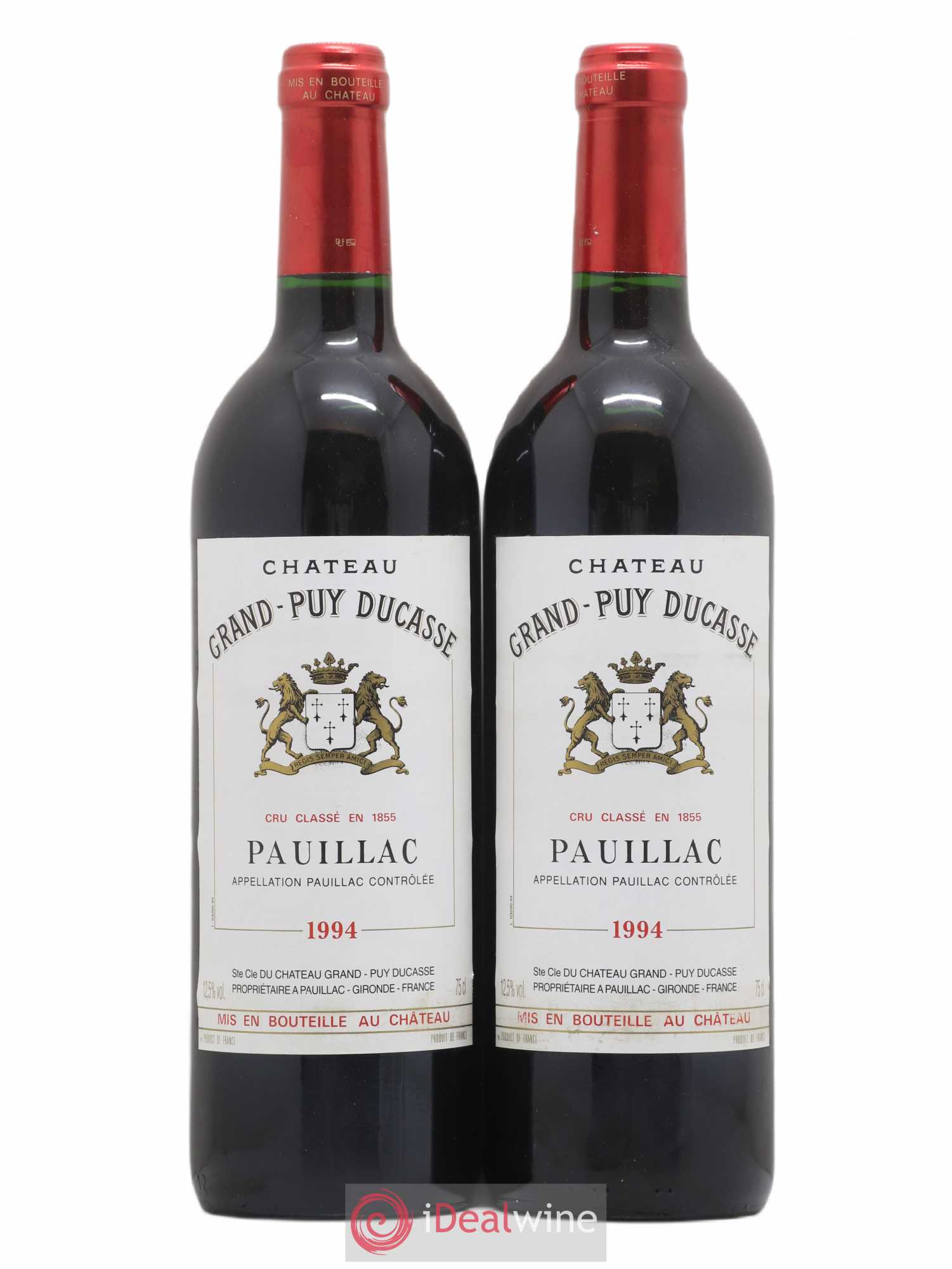 Château Grand Puy Ducasse 5ème Grand Cru Classé 1994 - Lot de 2 bouteilles - 0