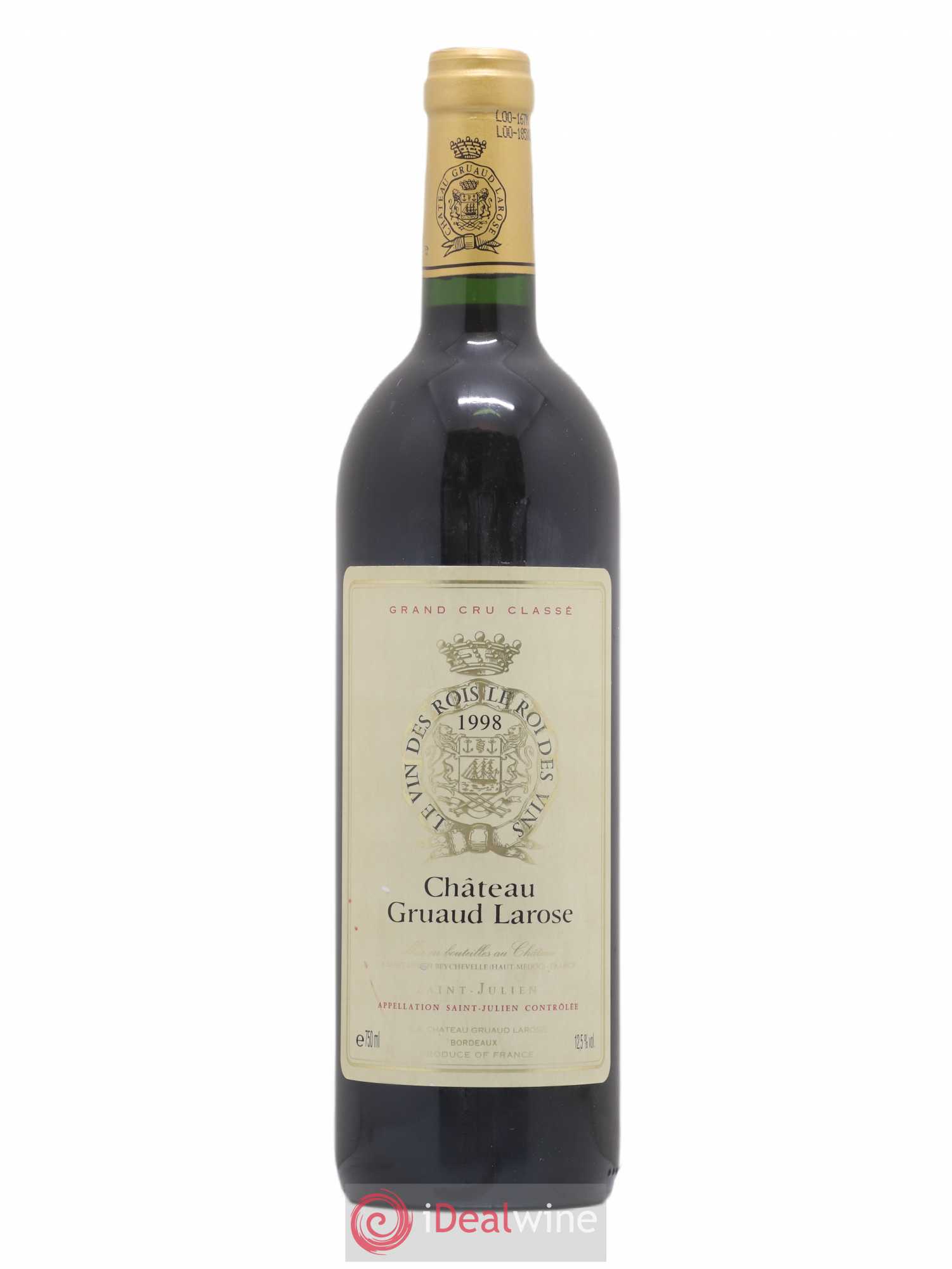 Château Gruaud Larose 2ème Grand Cru Classé 1998 - Lot de 1 bouteille - 0