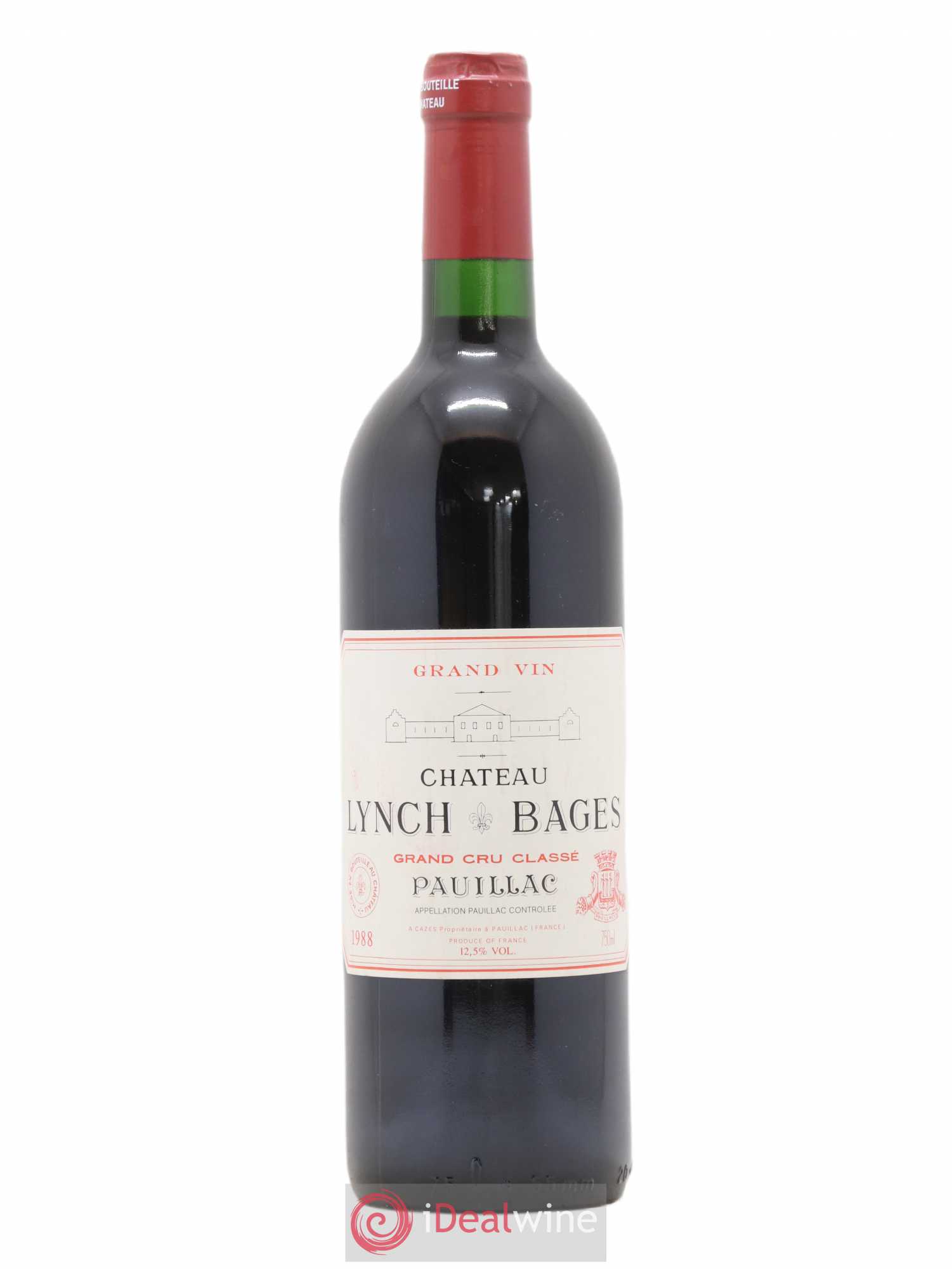 Château Lynch Bages 5ème Grand Cru Classé 1988 - Lot de 1 bouteille - 0
