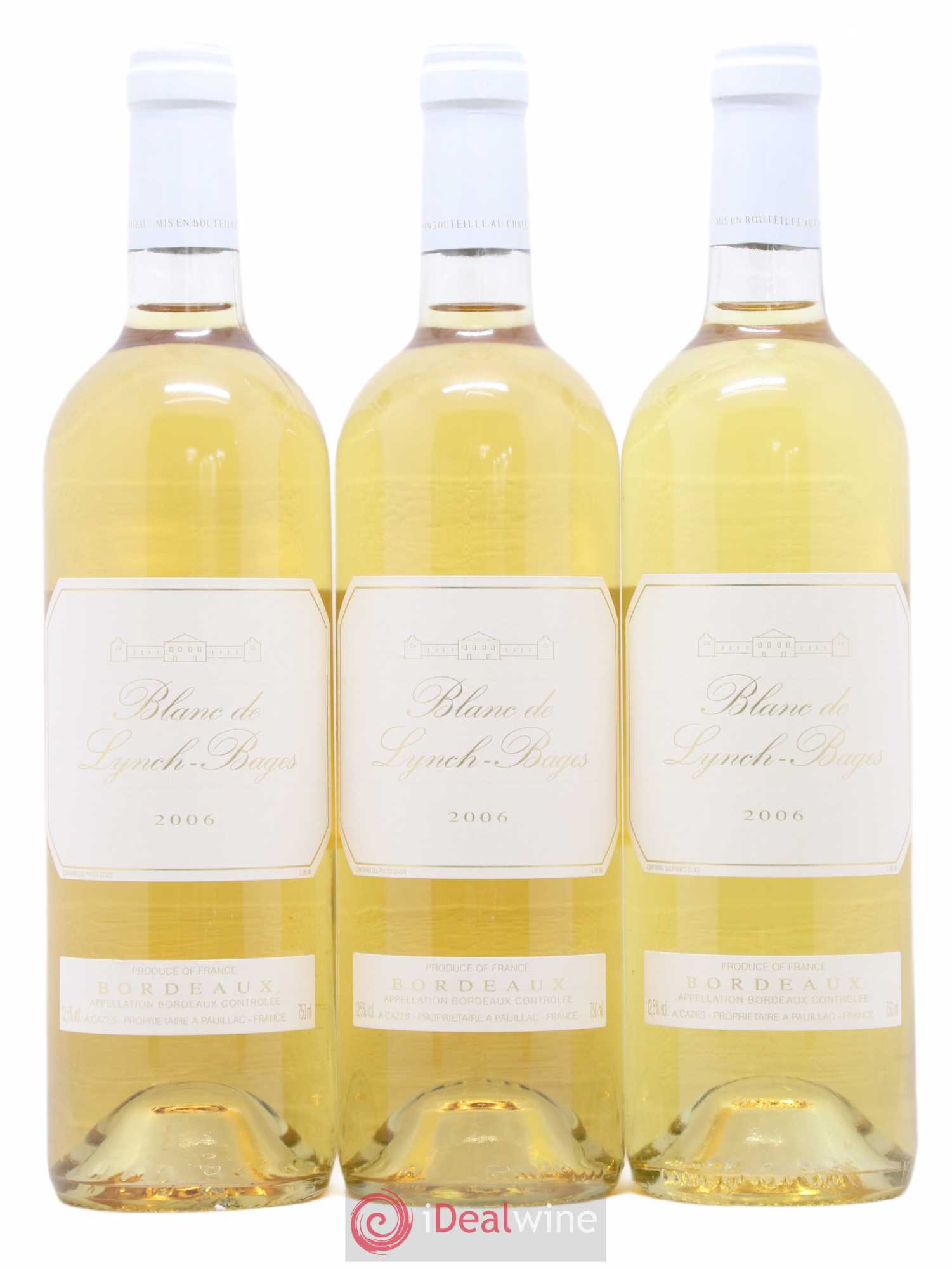 Blanc de Lynch Bages 2006 - Lot de 3 bouteilles - 0