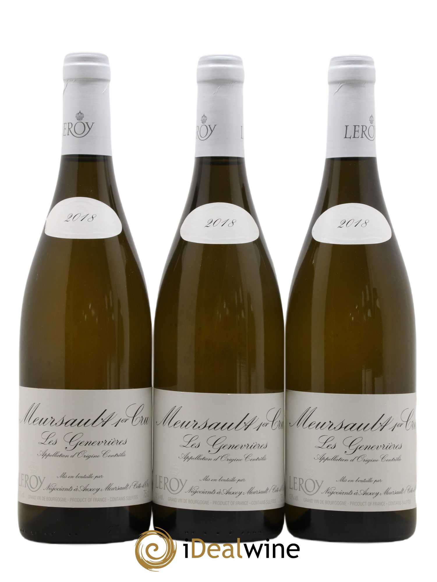 Meursault 1er Cru Les Genevrières Leroy SA 2018 - Posten von 6 Flaschen - 3