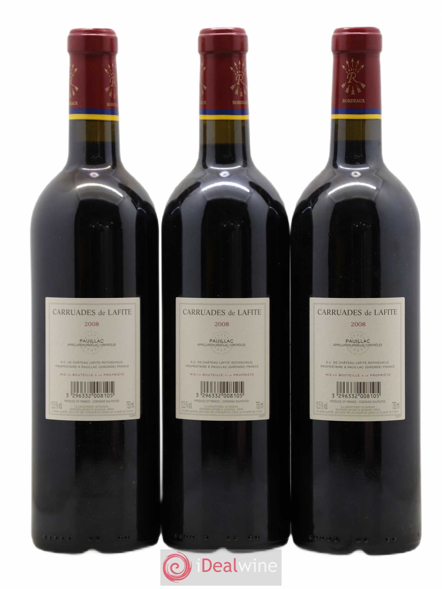 Carruades de Lafite Rothschild Second Vin 2008 - Lot de 6 bouteilles - 2