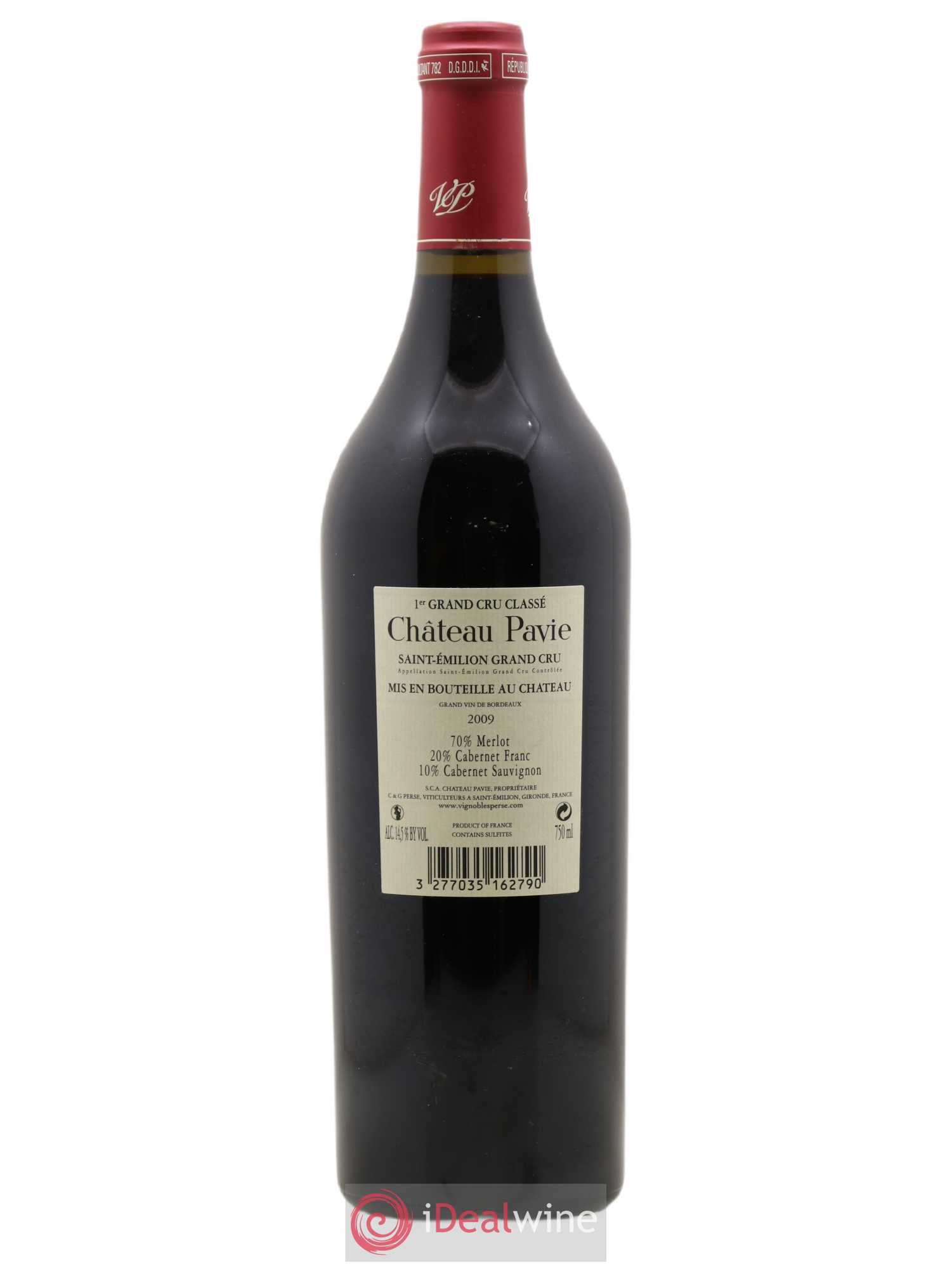 Château Pavie 1er Grand Cru Classé A 2009 - Lot de 1 bouteille - 1