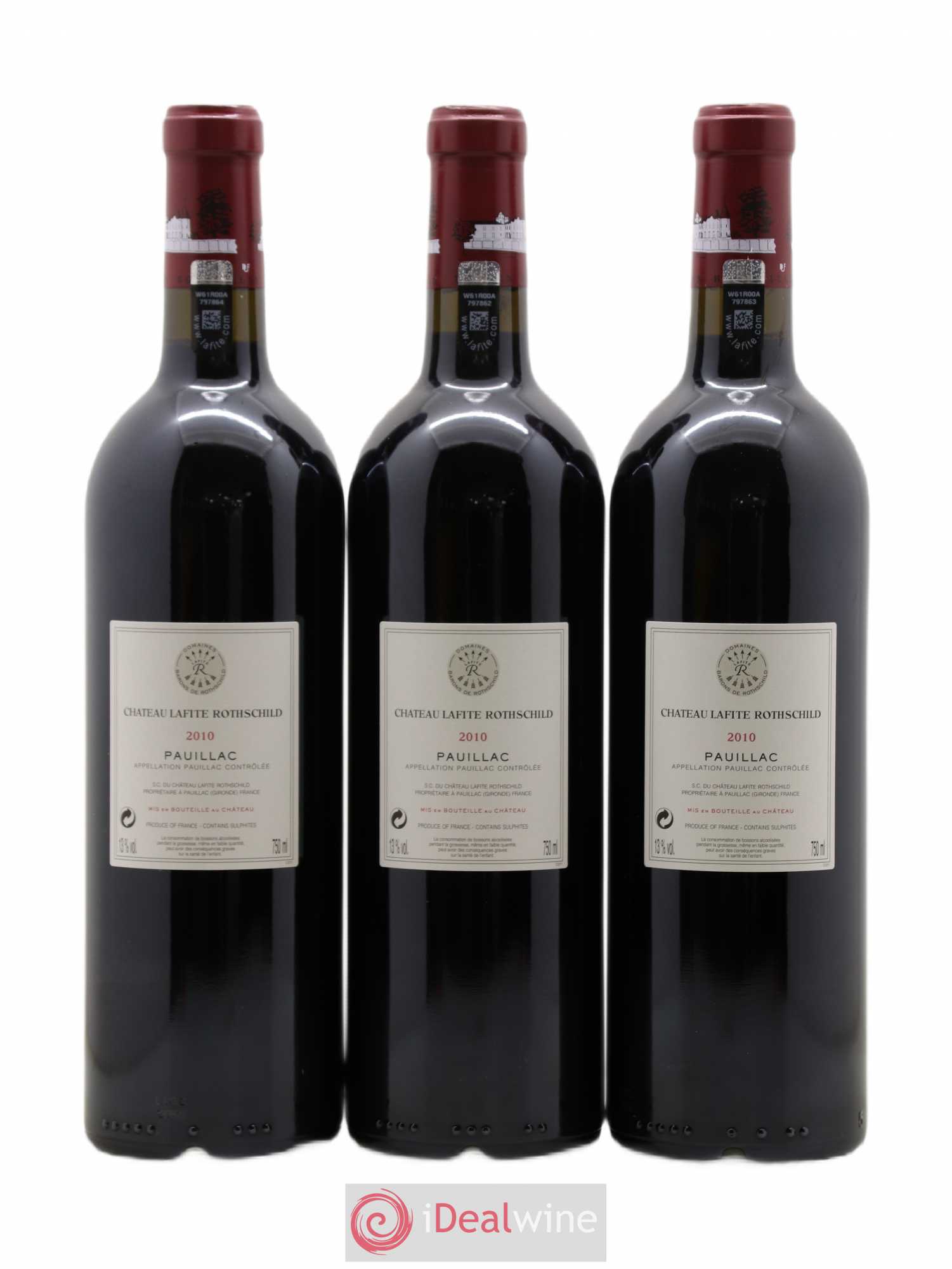 Château Lafite Rothschild 1er Grand Cru Classé 2010 - Lot de 6 bouteilles - 2