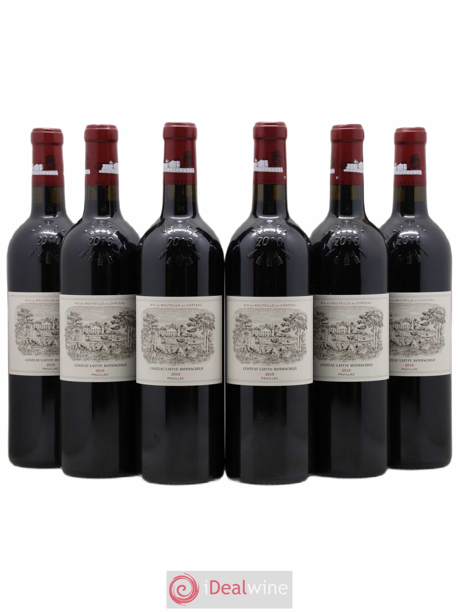 Château Lafite Rothschild 1er Grand Cru Classé 2010 - Lot de 6 bouteilles - 0