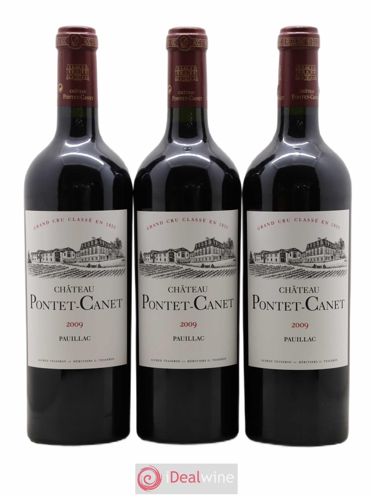 Château Pontet Canet 5ème Grand Cru Classé 2009 - Lot de 6 bouteilles - 1