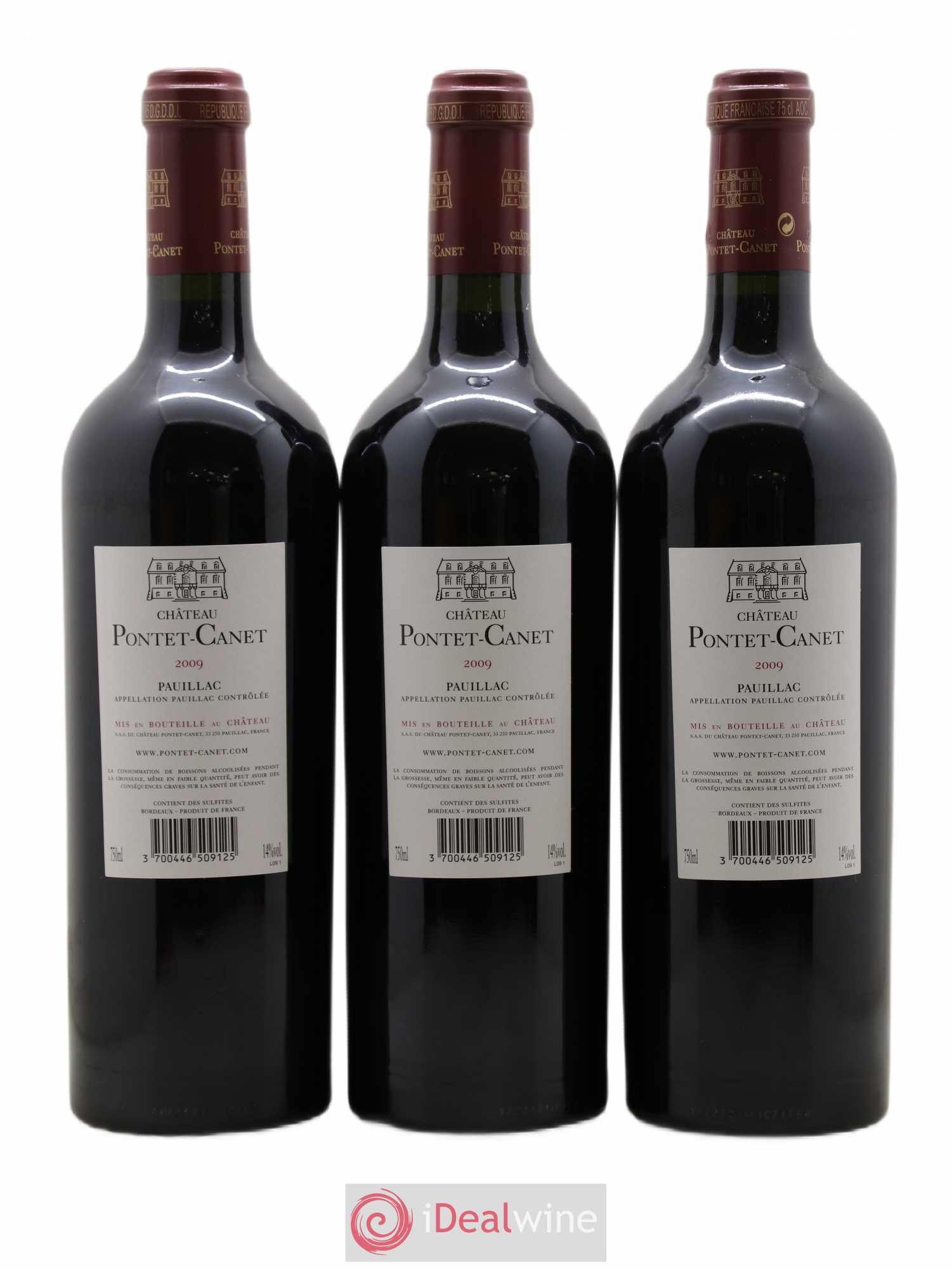 Château Pontet Canet 5ème Grand Cru Classé 2009 - Lot de 6 bouteilles - 2