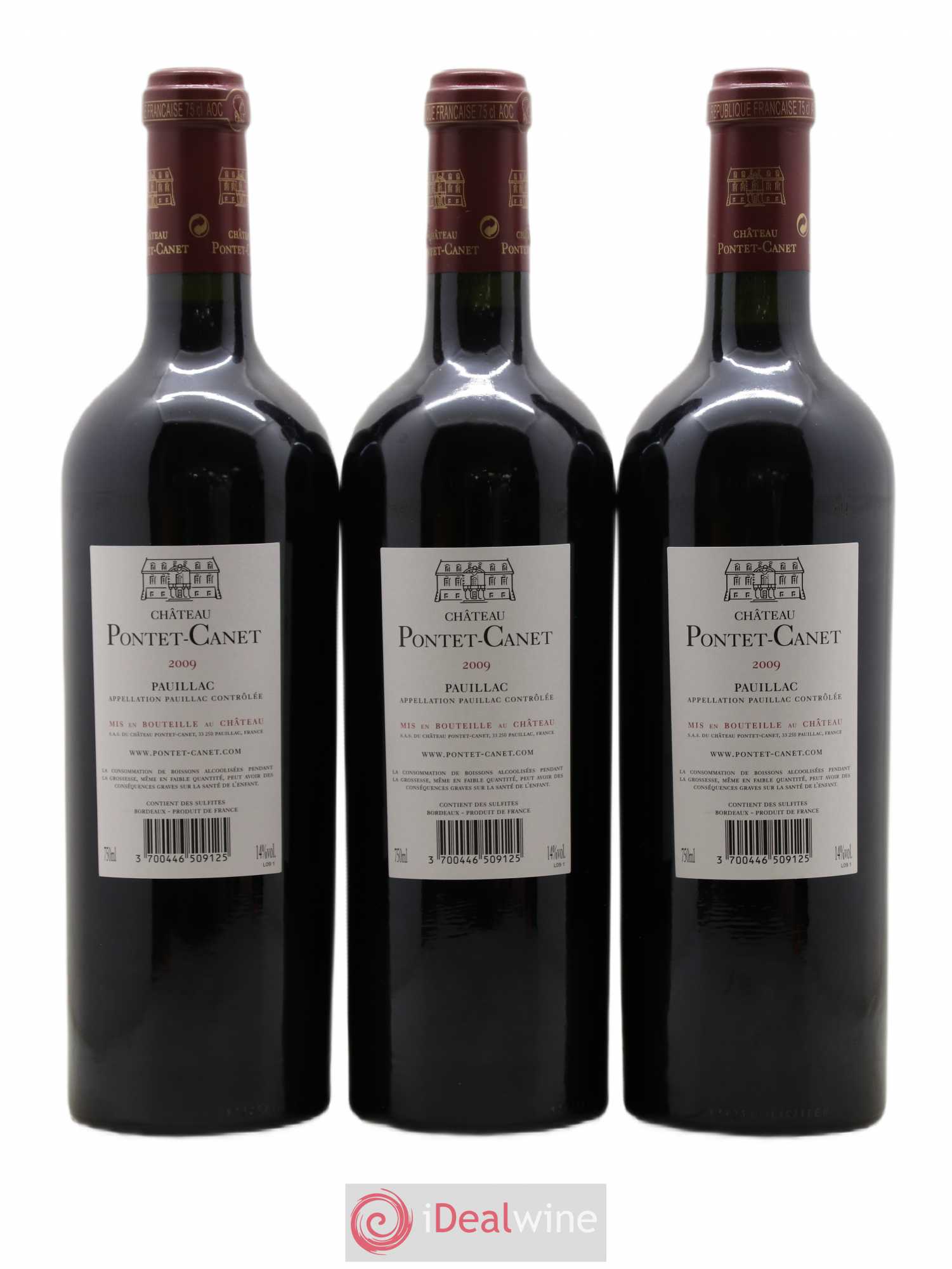Château Pontet Canet 5ème Grand Cru Classé 2009 - Lot de 6 bouteilles - 4