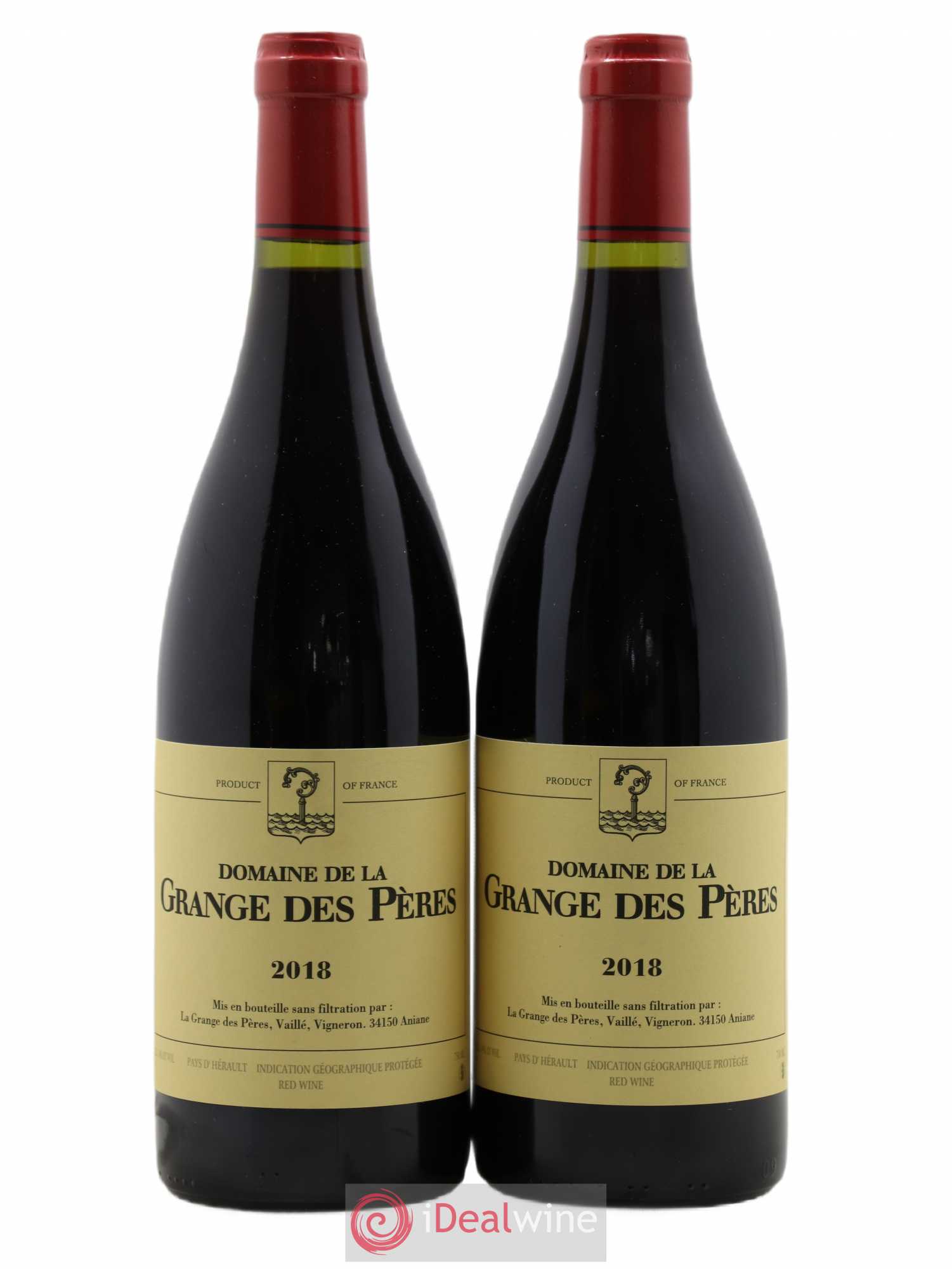 Pays d'Hérault Grange des Pères Laurent Vaillé 2018 - Lot de 2 bouteilles - 0