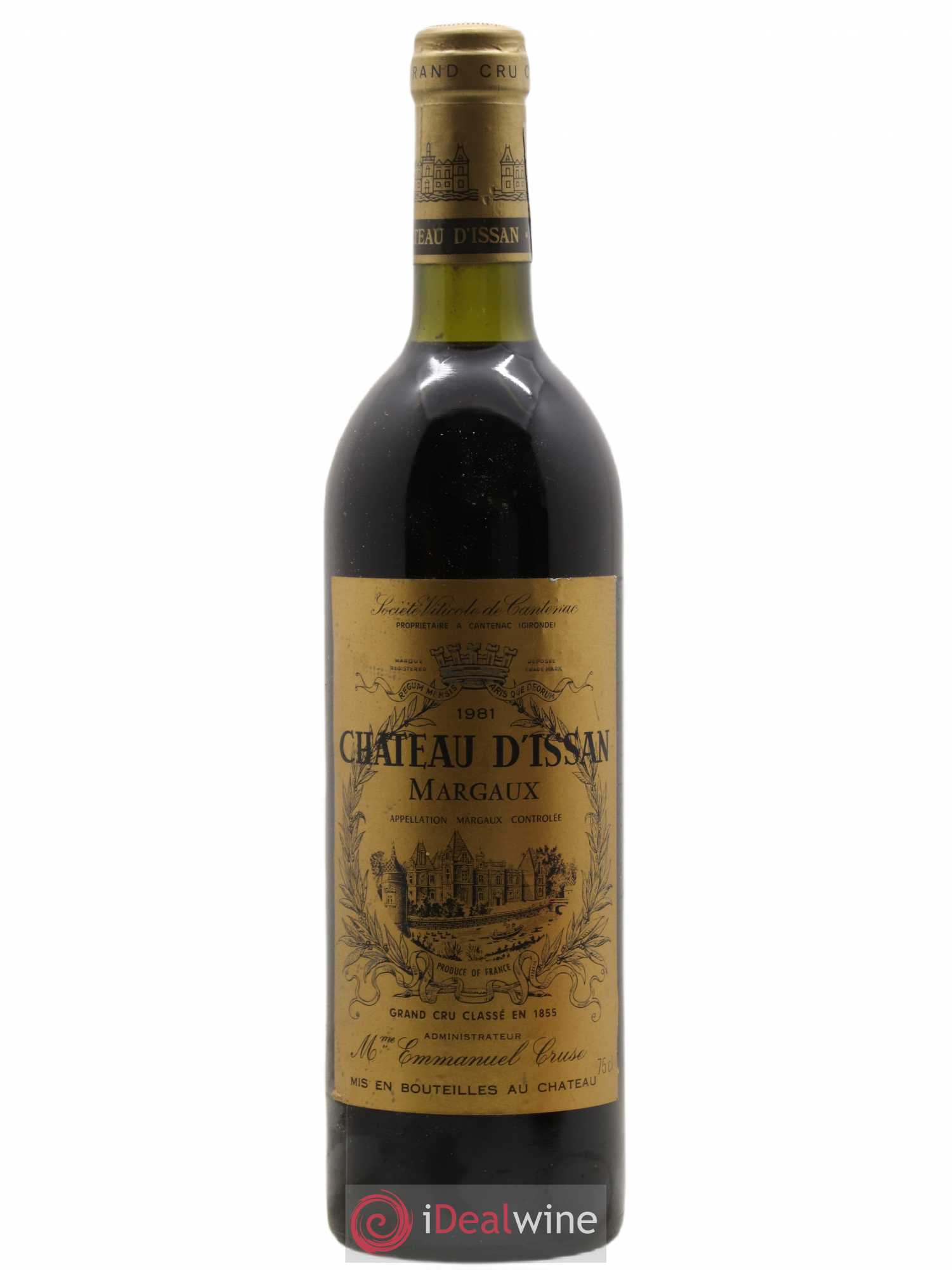 Château d'Issan 3ème Grand Cru Classé 1981 - Lot de 1 bouteille - 0