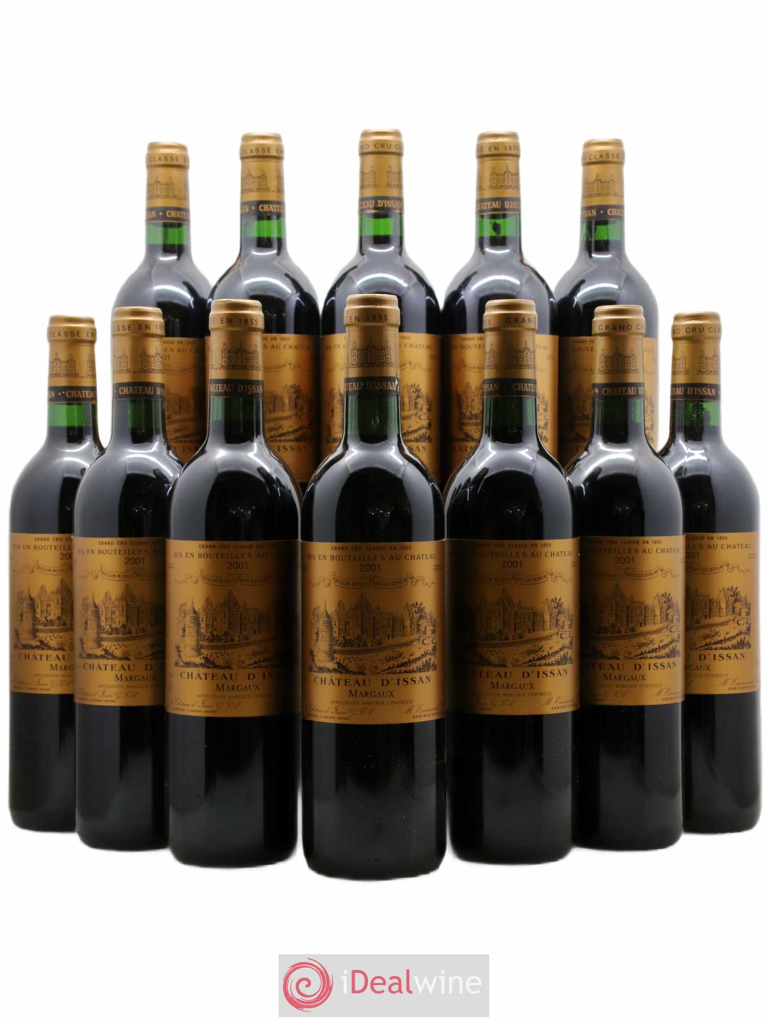 Château d'Issan 3ème Grand Cru Classé 2001 - Lot de 12 bouteilles - 0