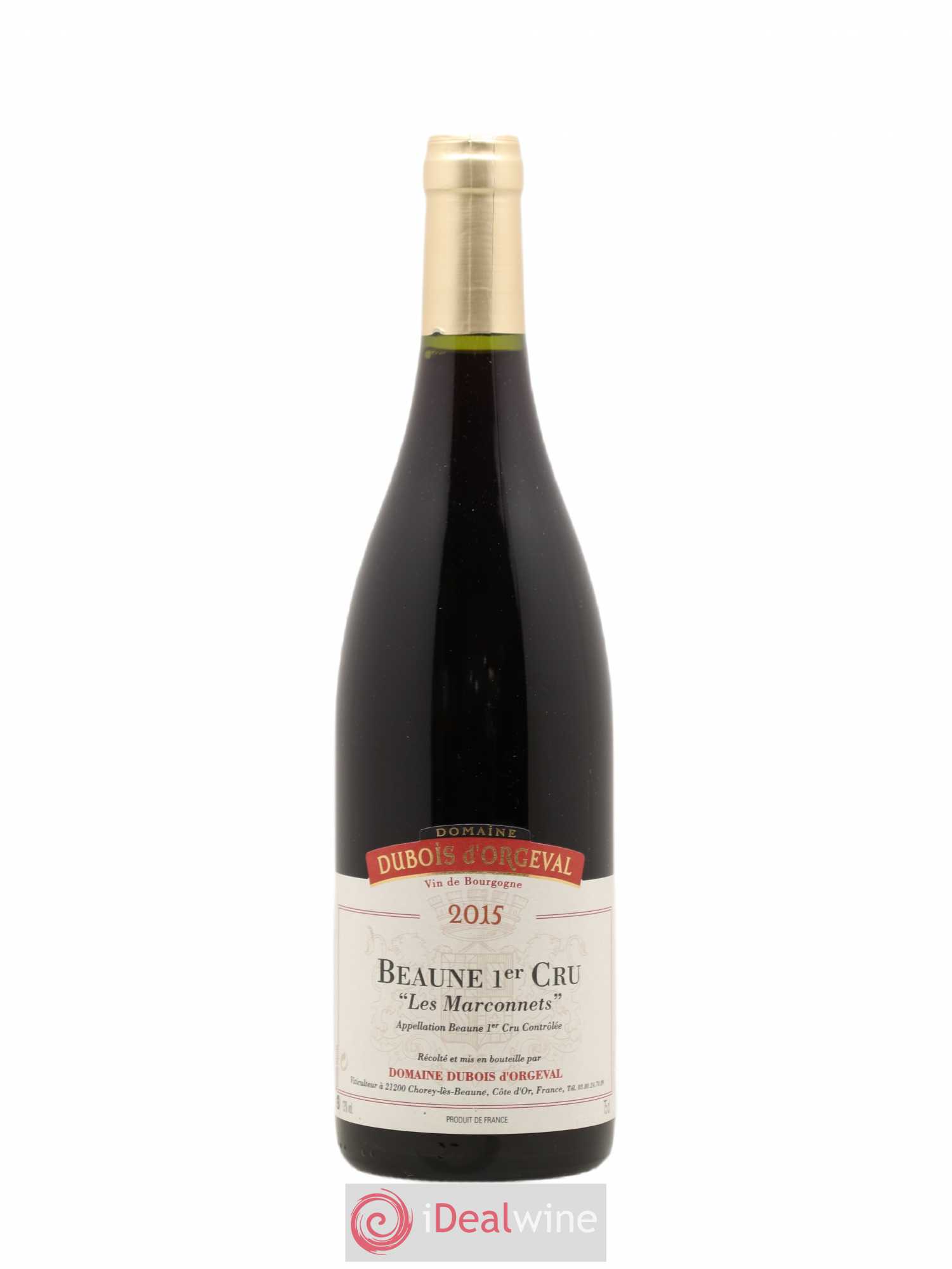 Beaune 1er Cru Les Marconnets Domaine Dubois d'Orgeval 2015 - Posten von 1 Flasche - 0