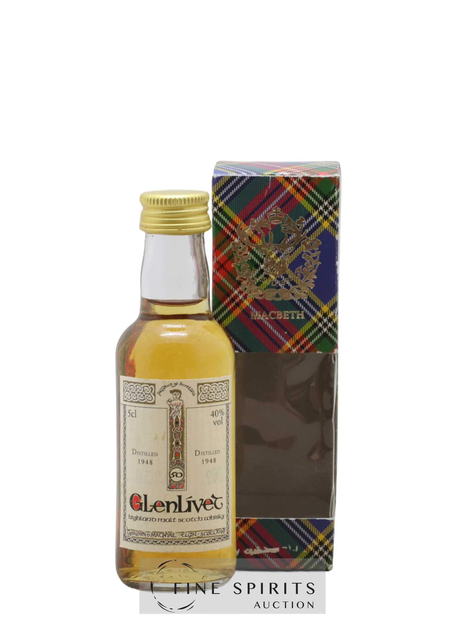 Glenlivet (The) 50 years 1948 Gordon & MacPhail - Lot de 1 bouteille - 0