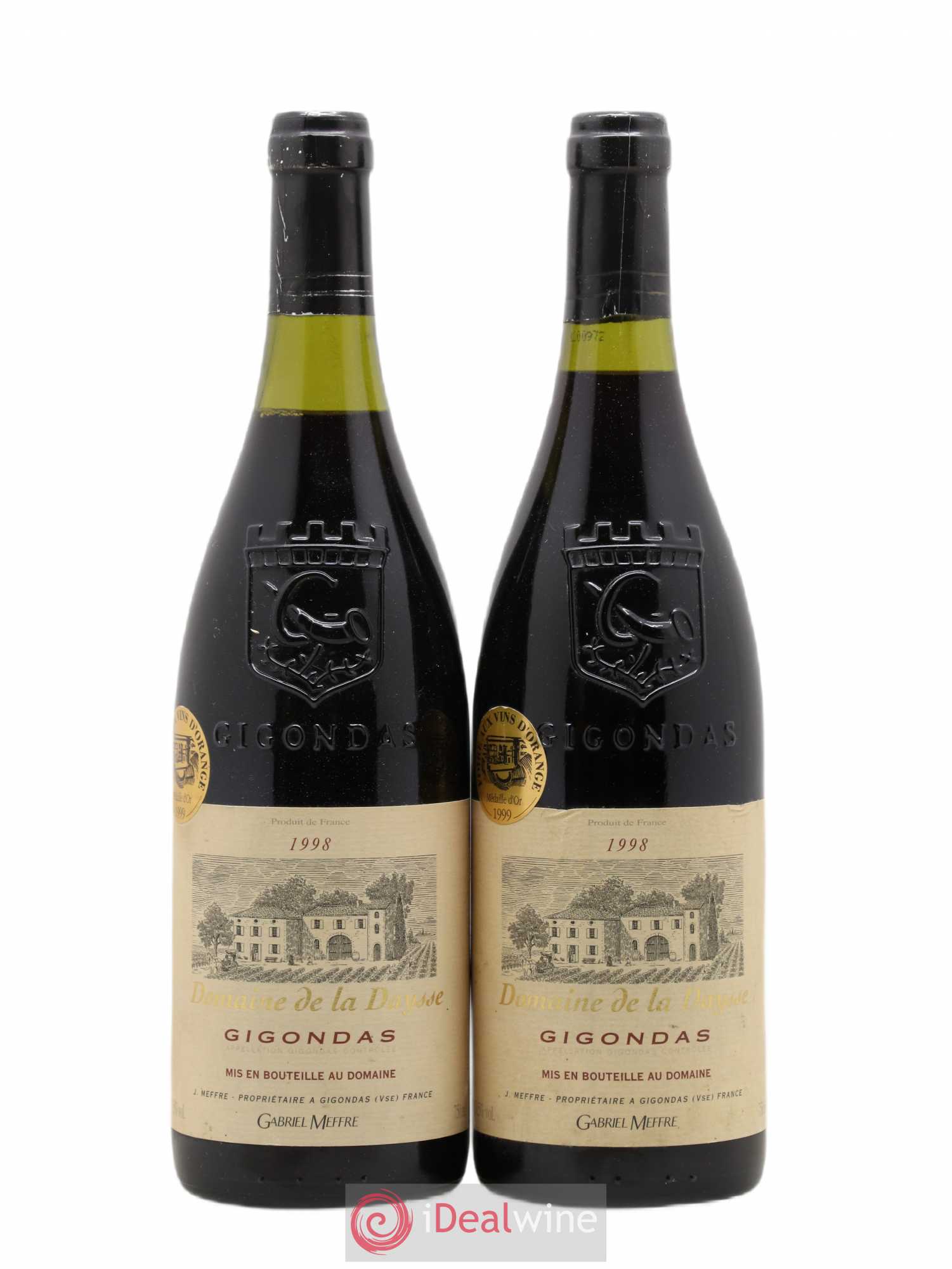 Gigondas Domaine de La Daysse 1998 - Posten von 2 Flaschen - 0