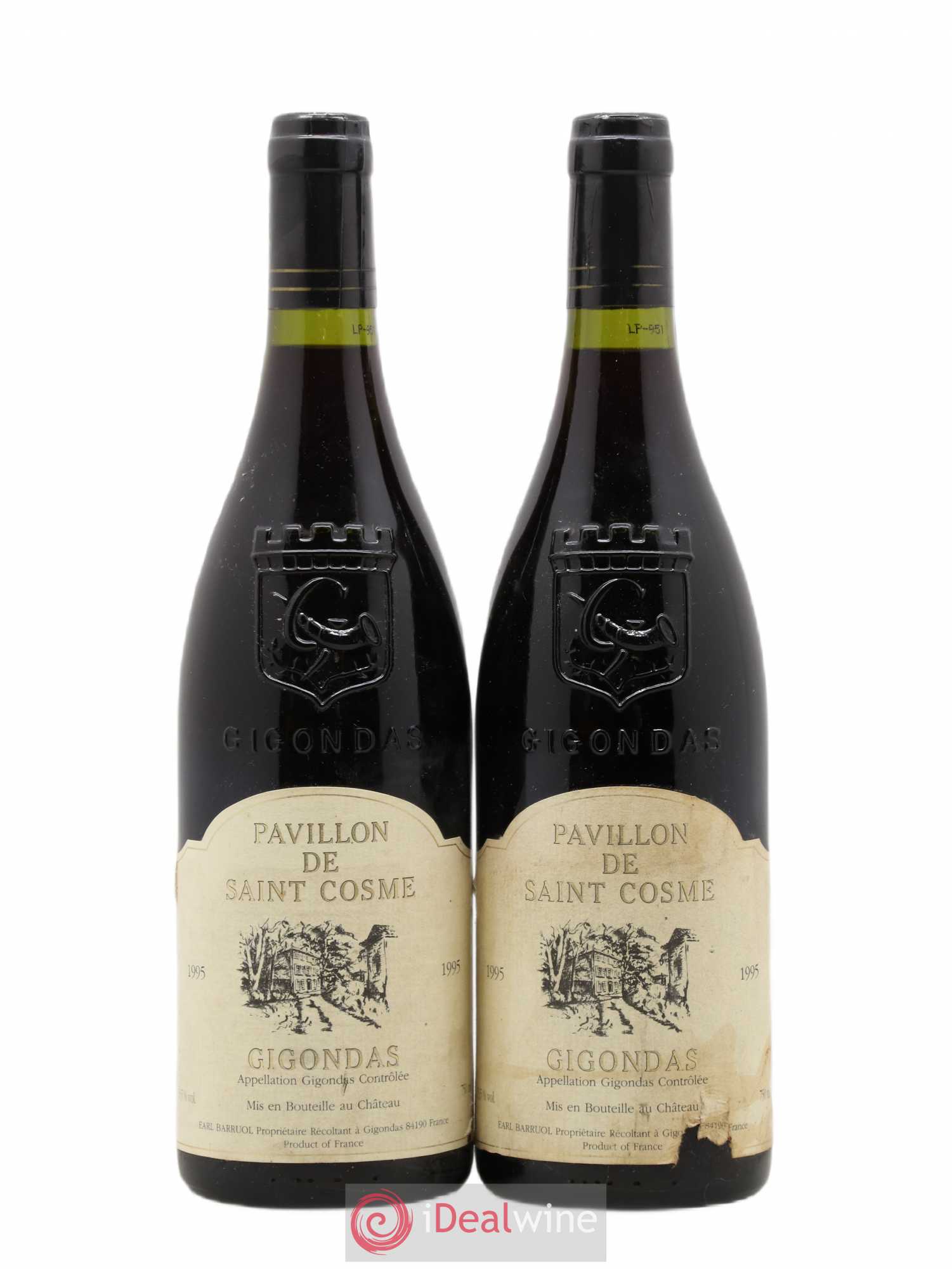 Gigondas Pavillon Saint Cosme 1995 - Lot de 2 bouteilles - 0