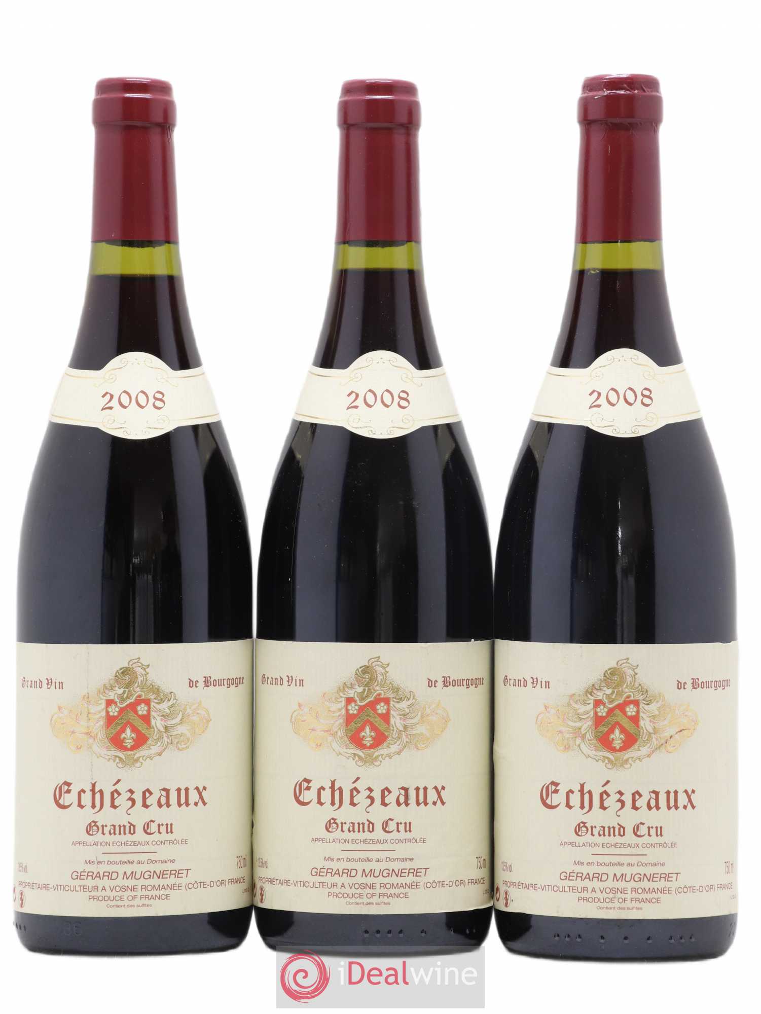 Echezeaux Grand Cru Gérard Mugneret 2008 - Lot de 3 bouteilles - 0