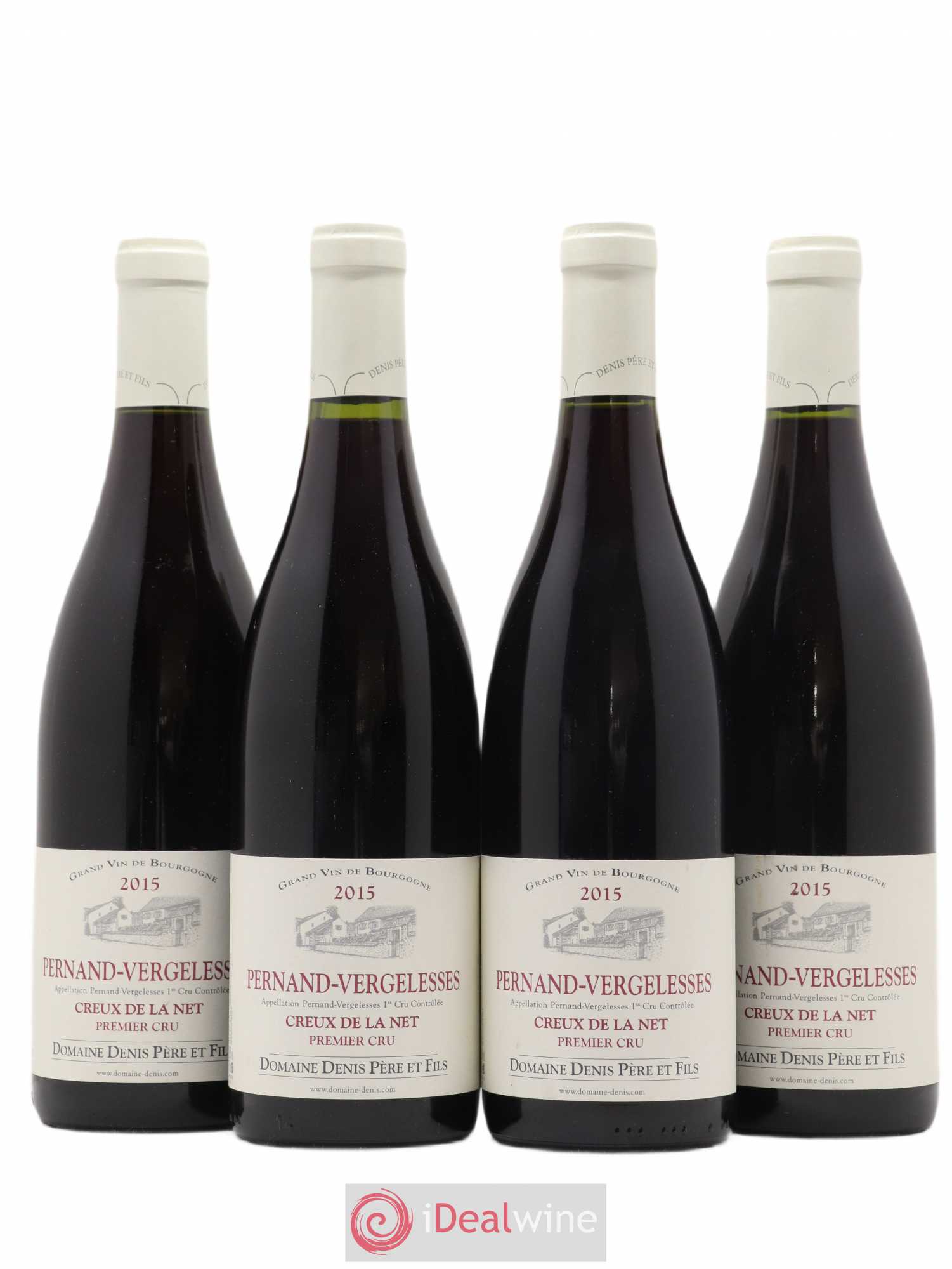 Pernand-Vergelesses 1er Cru Creux de la Net Denis Père et Fils 2015 - Posten von 4 Flaschen - 0