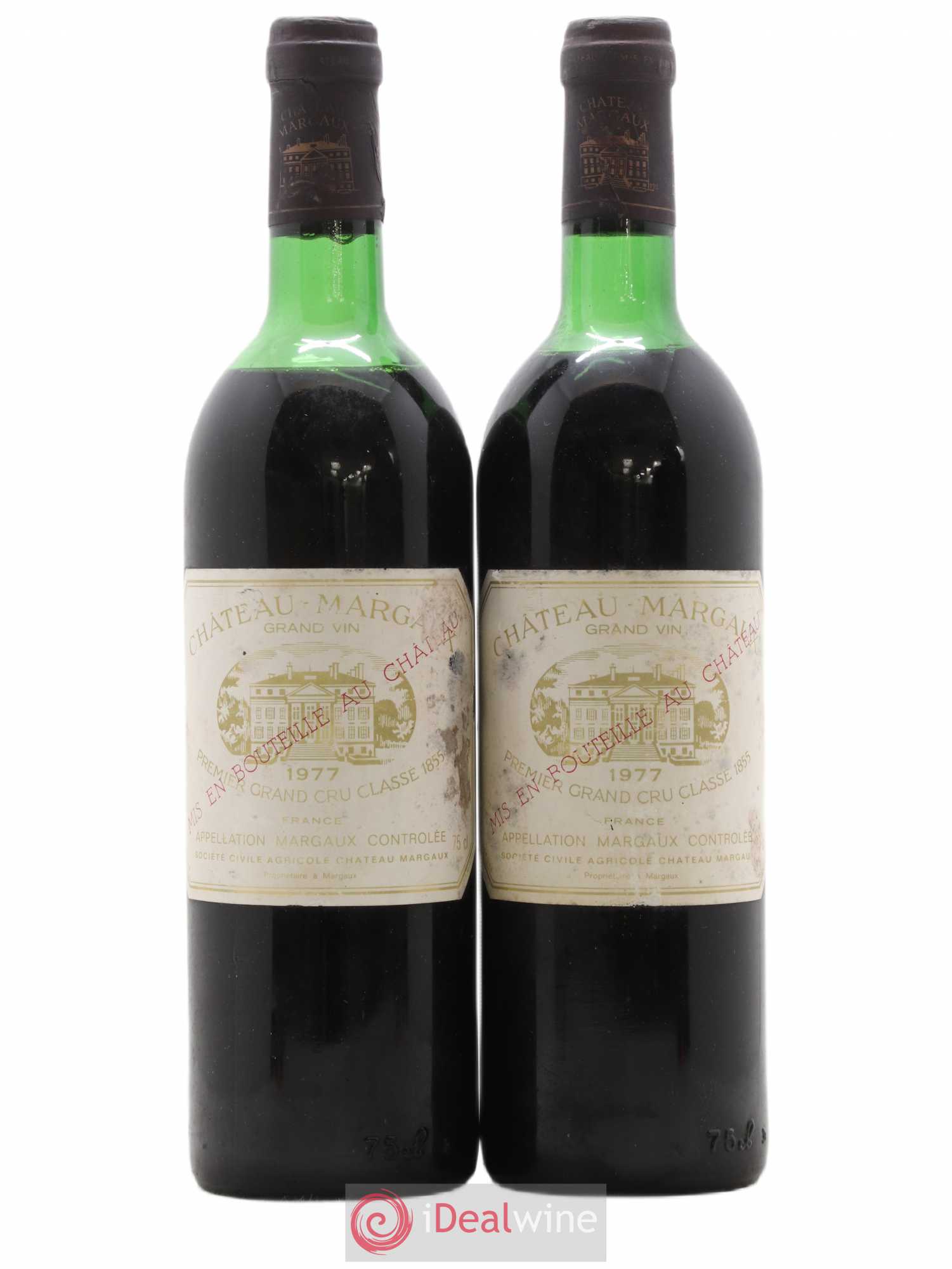 Château Margaux 1er Grand Cru Classé 1977 - Lot de 2 bouteilles - 0