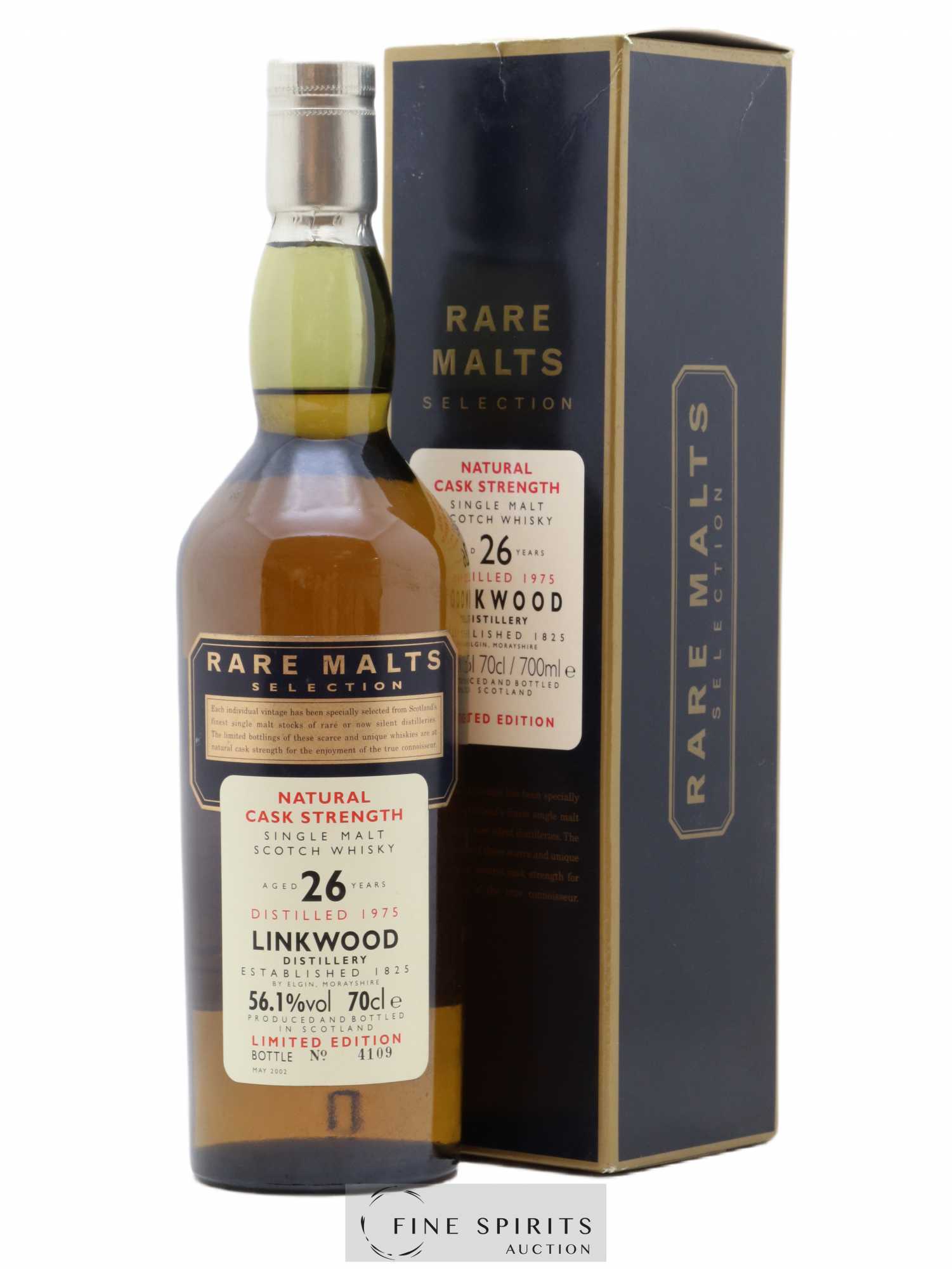 Linkwood 26 years 1975 Of. Rare Malts Selection Natural Cask Strengh - bottled 2002 Limited Edition - Lot de 1 bouteille - 0