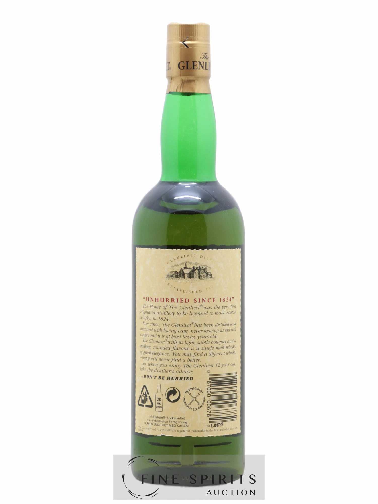 Glenlivet (The) 12 years Of. - Lot of 1 bottle - 2