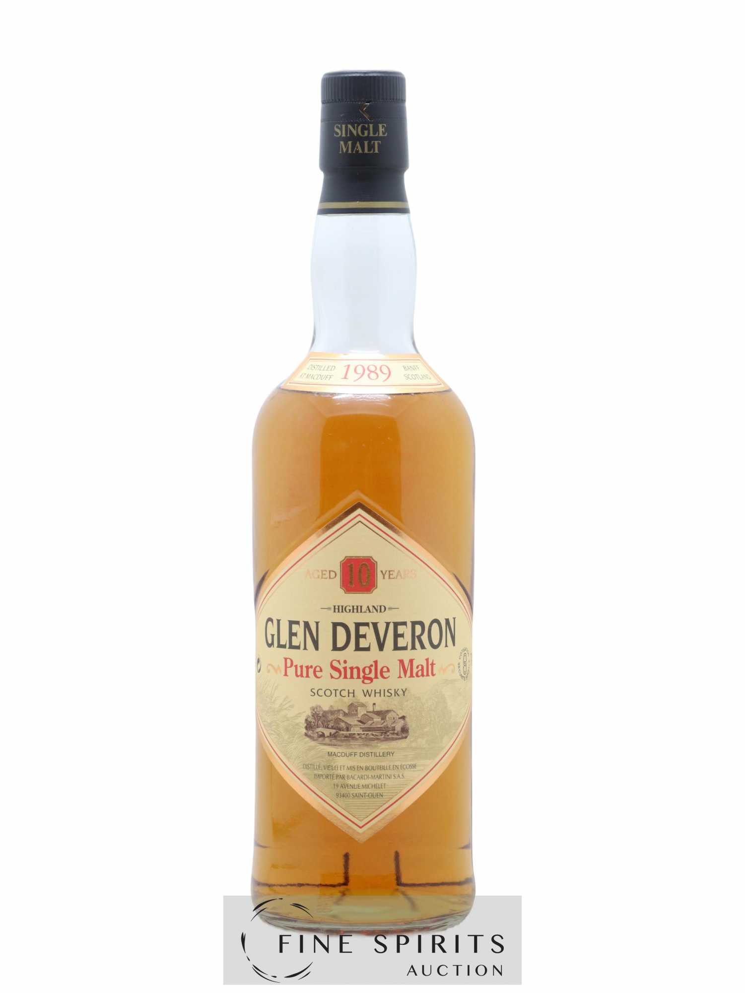 Glen Deveron 10 years 1989 Of. - Lot de 1 bouteille - 1