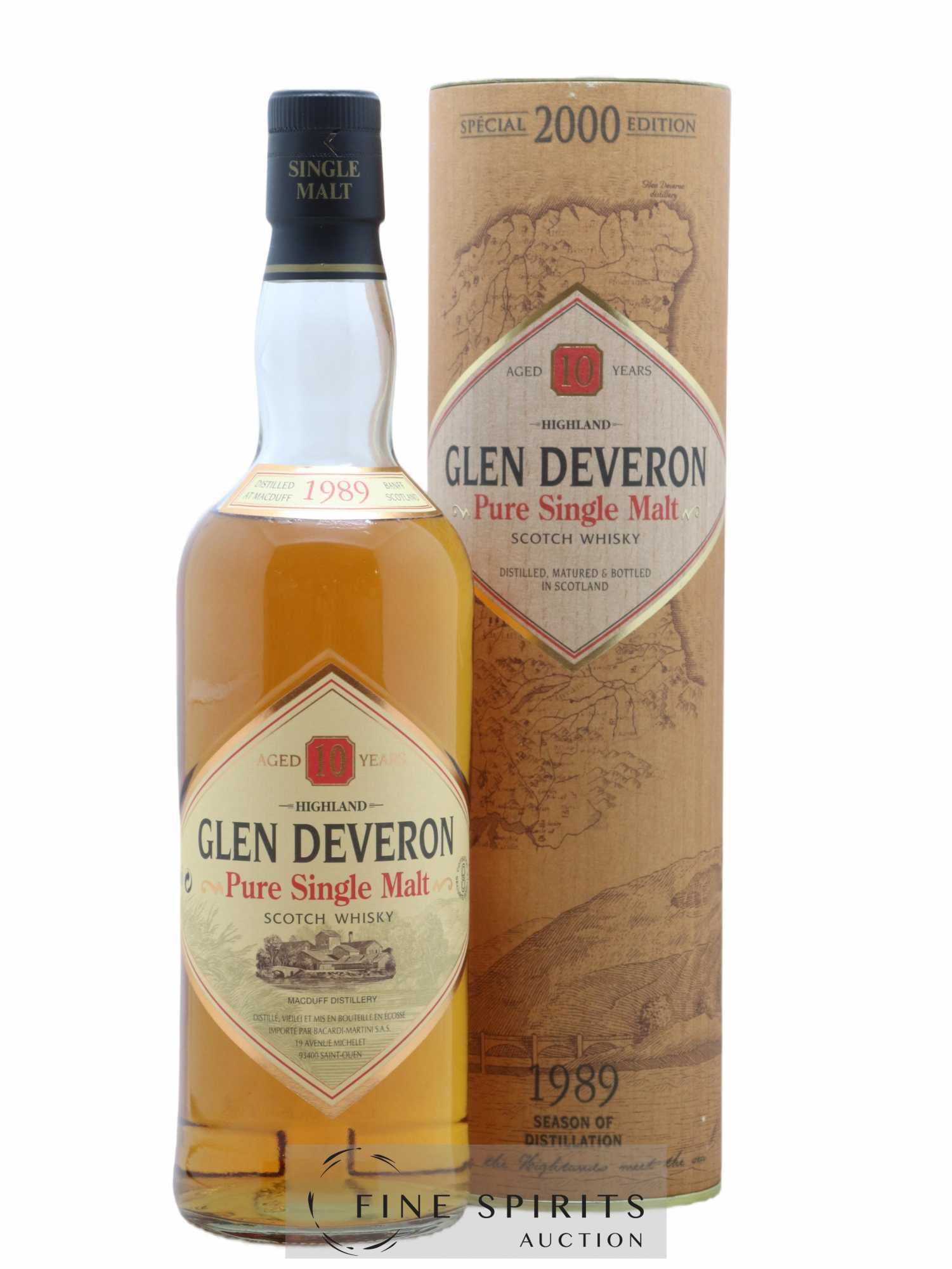 Glen Deveron 10 years 1989 Of. - Lot de 1 bouteille - 0