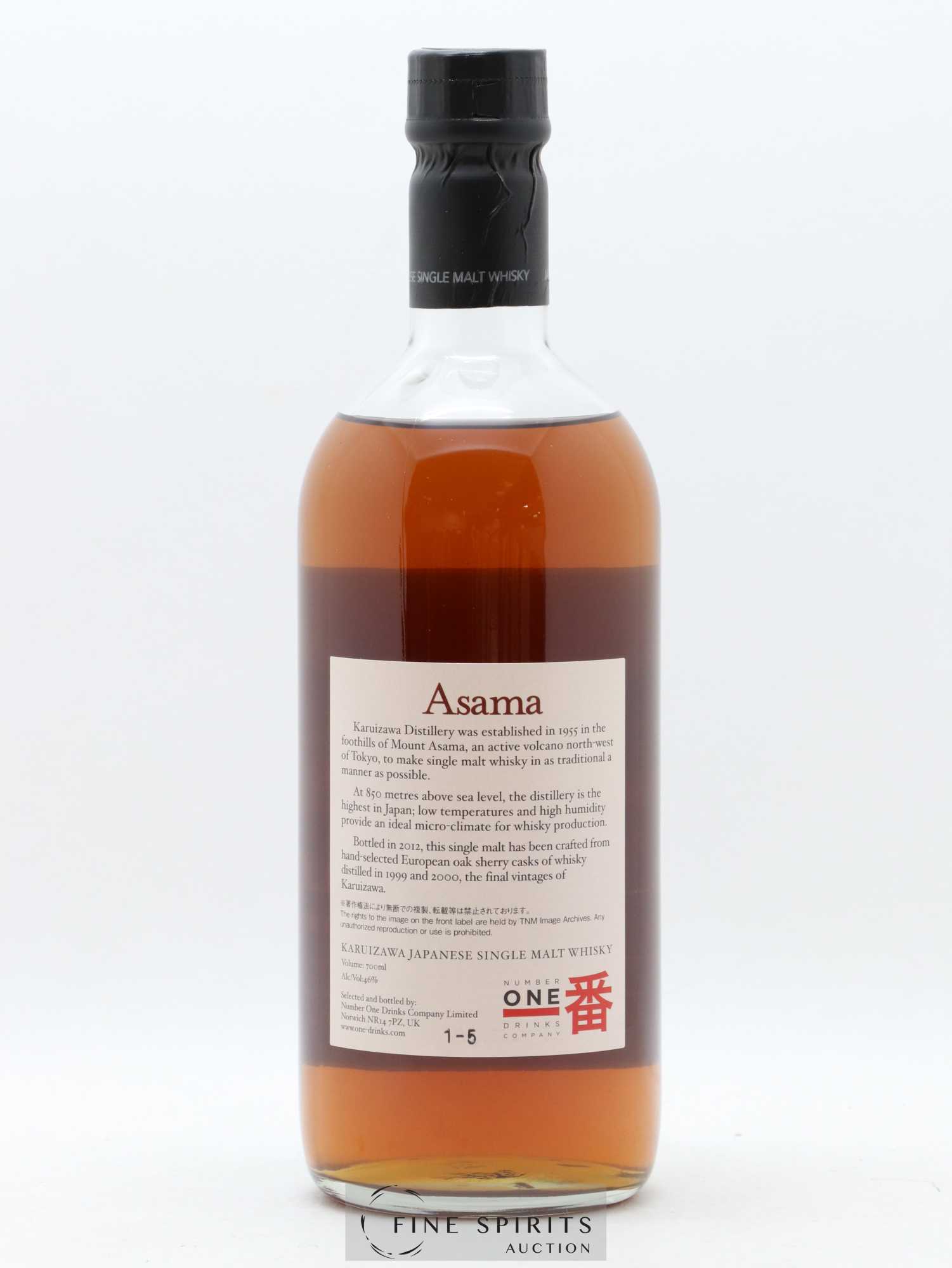 Asama Number One Drinks Karuizawa 1999 - 2000 bottled 2012 - Lot de 1 bouteille - 2