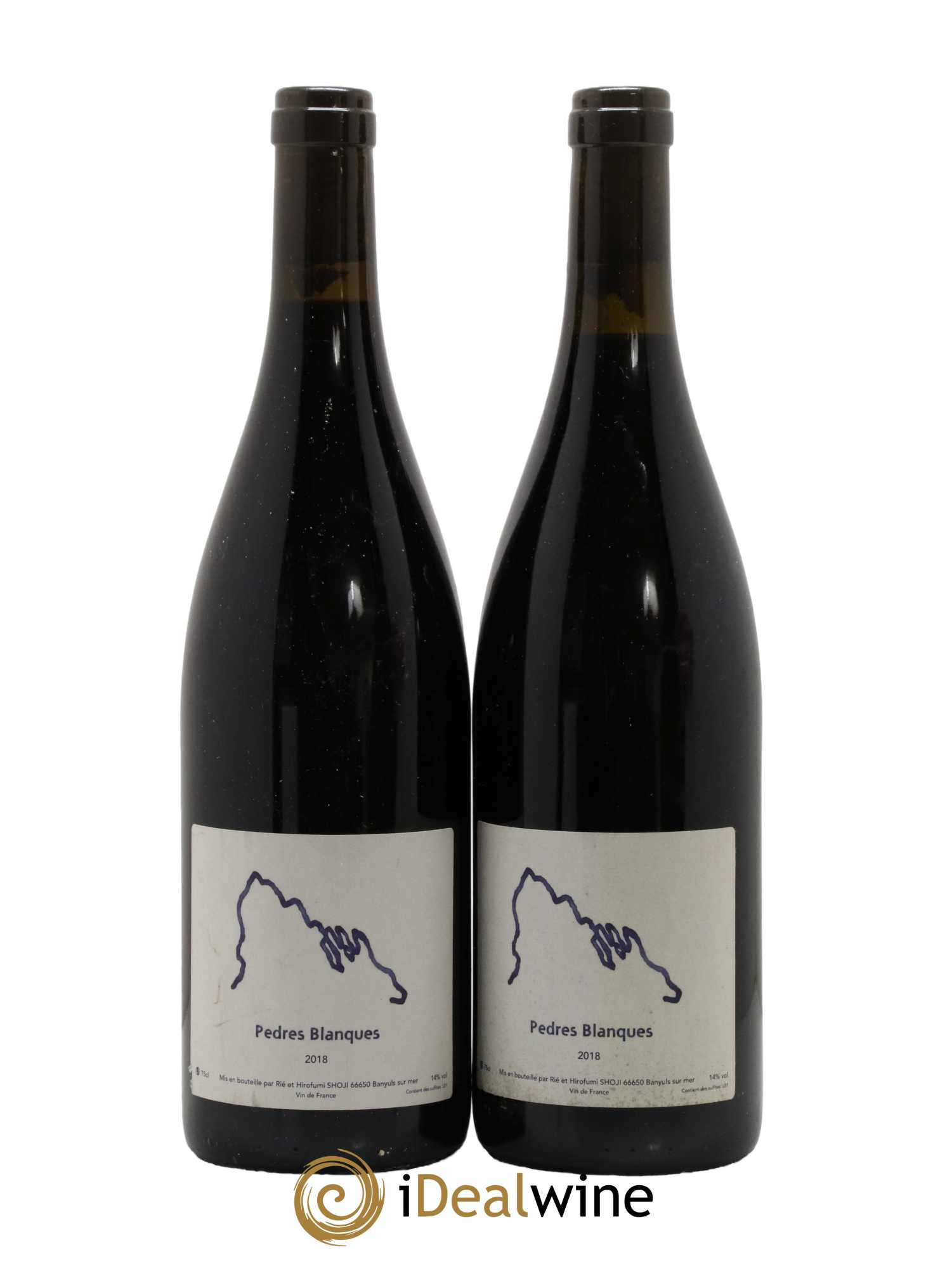 Vin de France Pedres Blanques Rié et Hirofumi Shoji 2018 - Lot de 2 bouteilles - 0