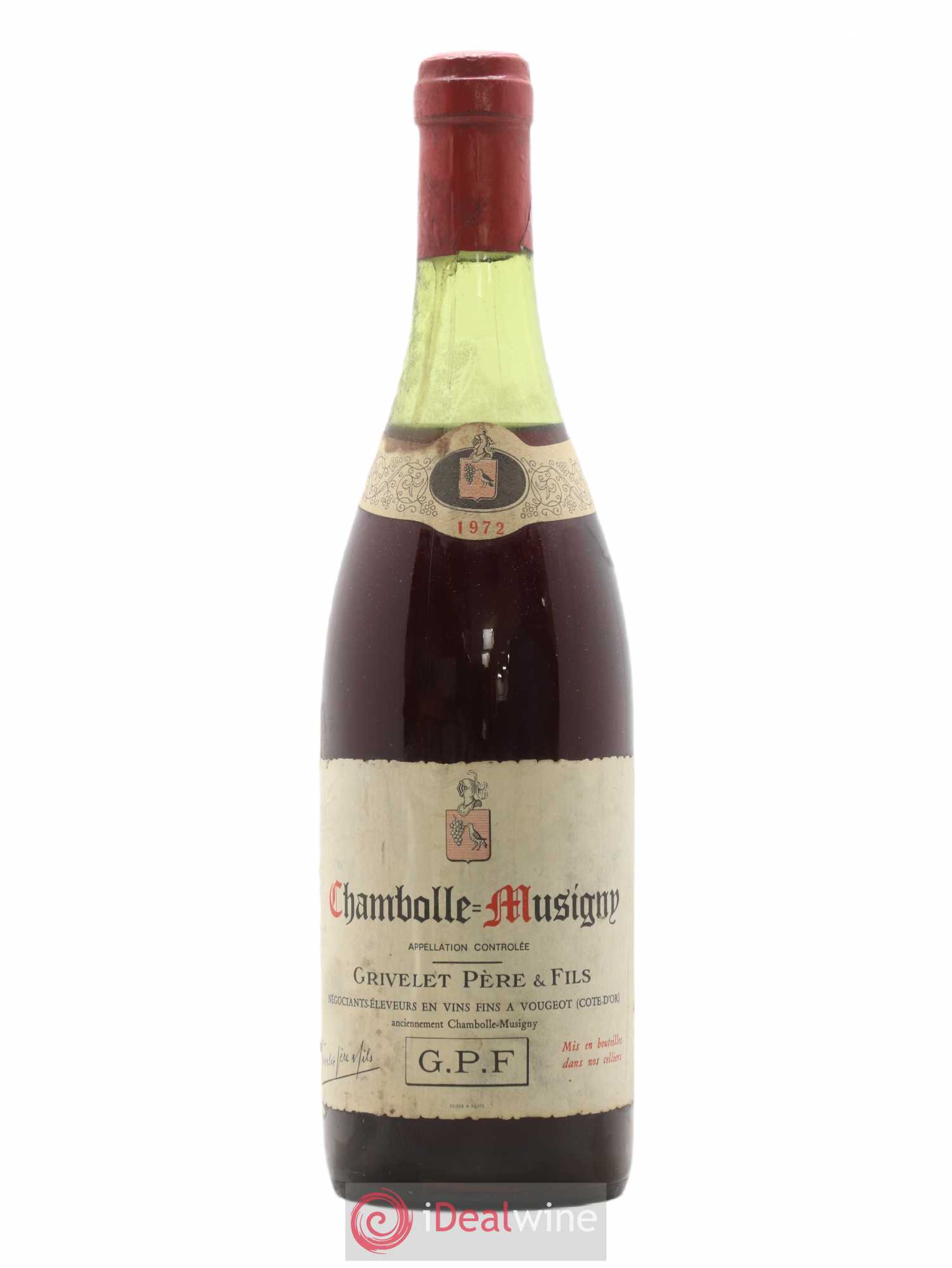 Chambolle-Musigny Domaine Grivelet 1972 - Lot de 1 bouteille - 0