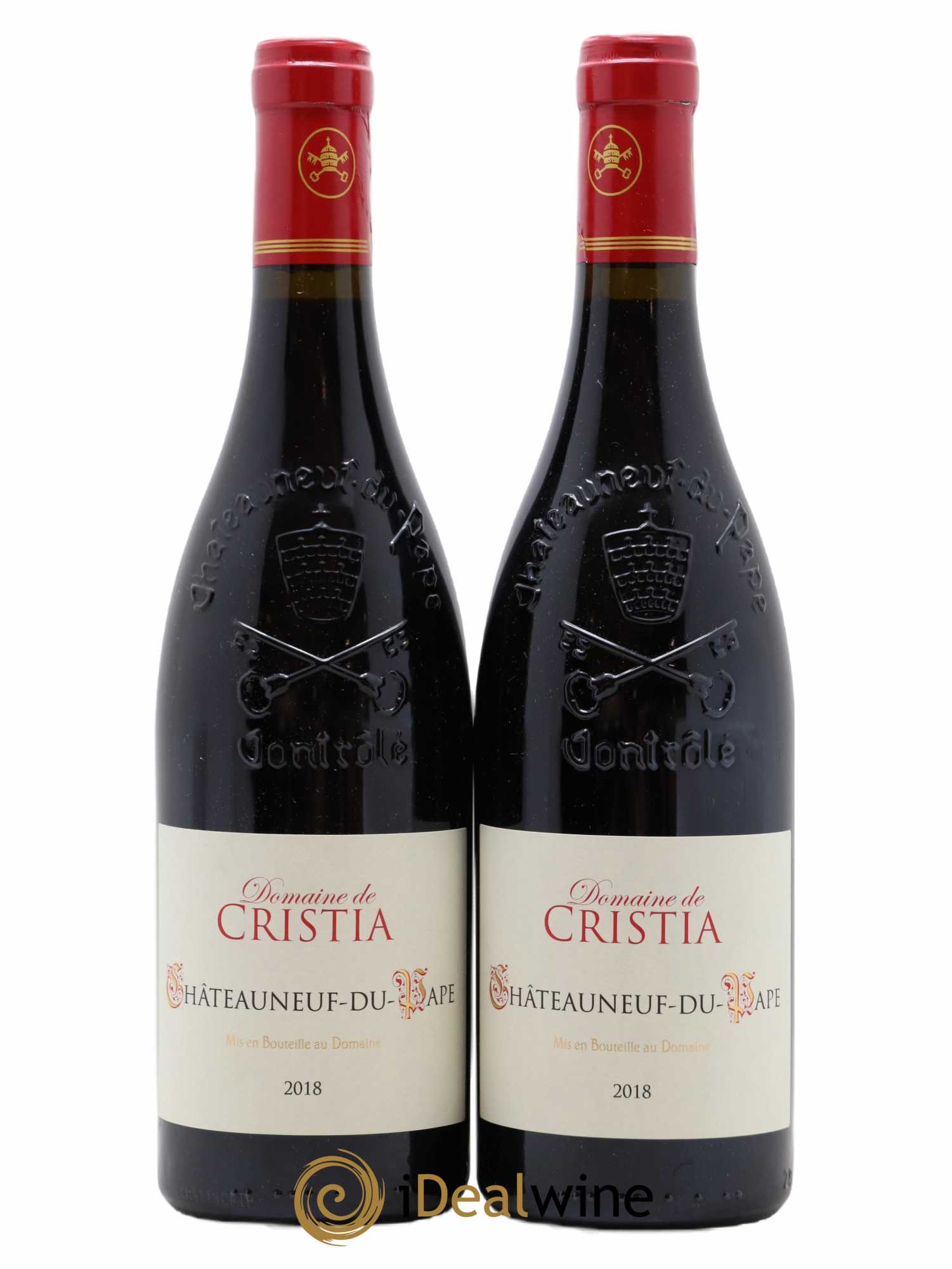 Châteauneuf-du-Pape Domaine de Cristia 2018 - Lot de 2 bouteilles - 0