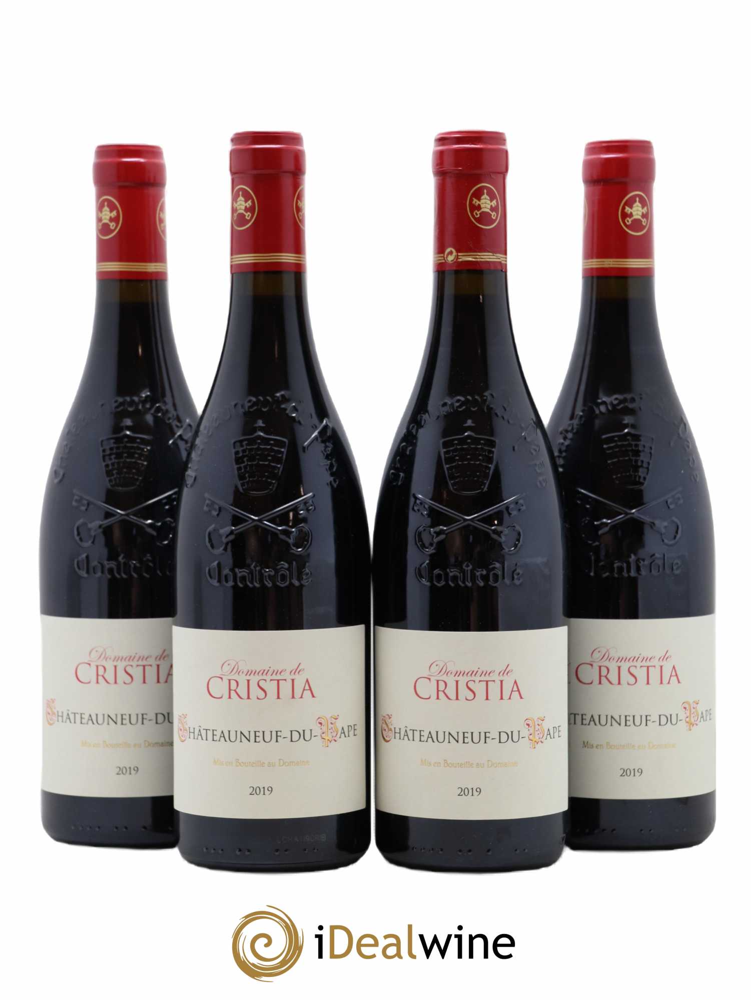 Châteauneuf-du-Pape Domaine de Cristia 2019 - Lot de 4 bouteilles - 0