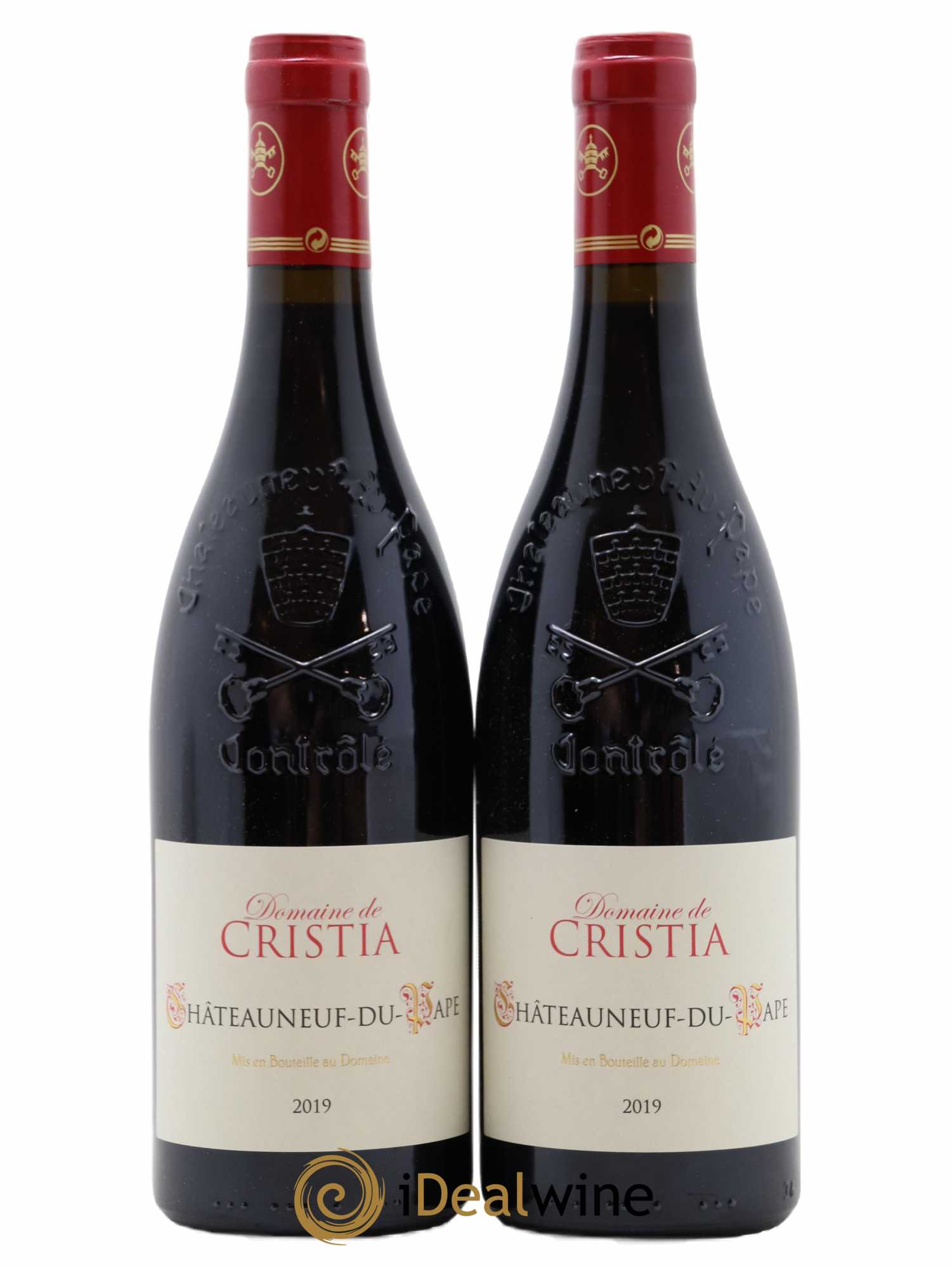 Châteauneuf-du-Pape Domaine de Cristia 2019 - Lot de 2 bouteilles - 0