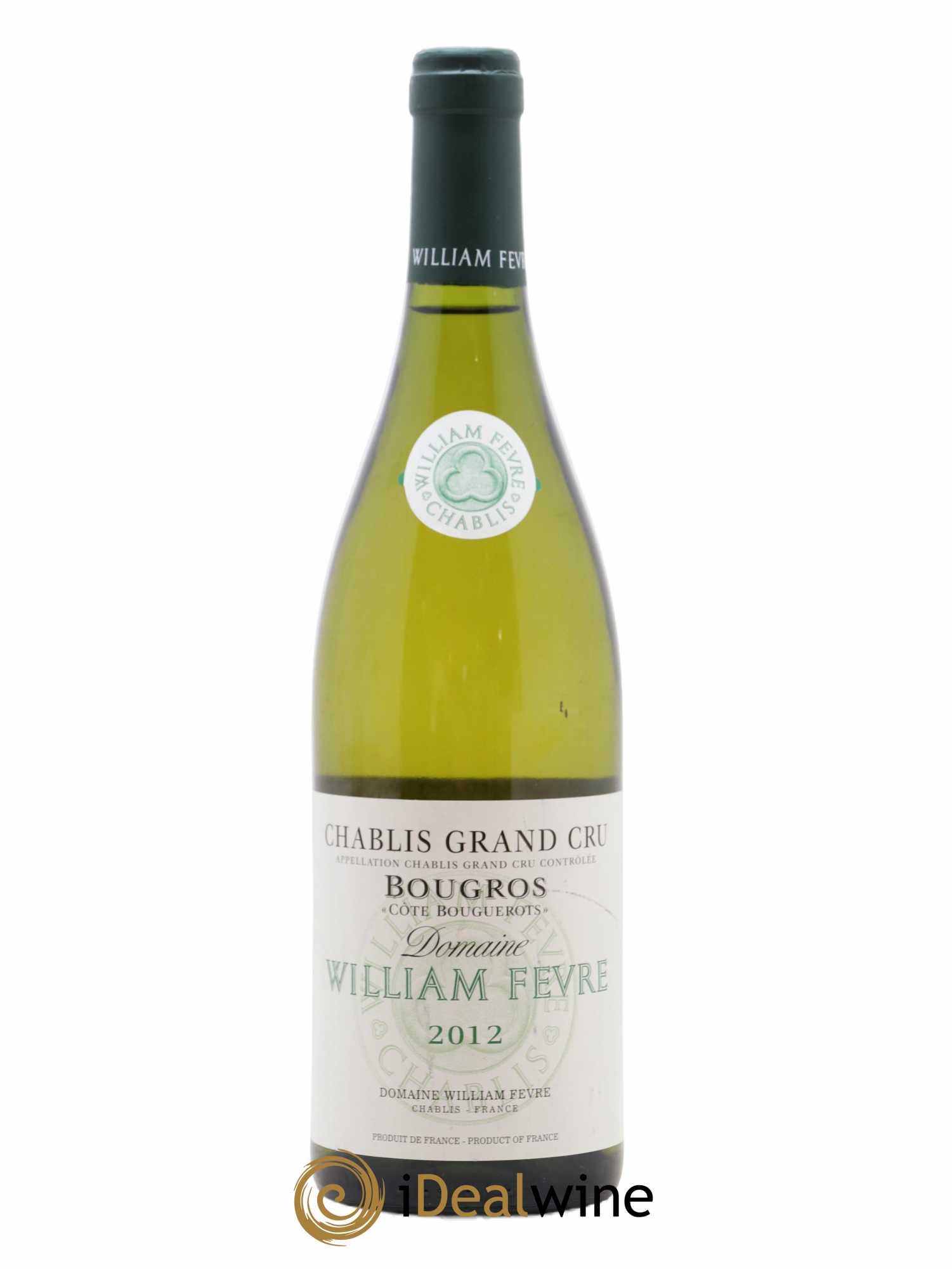 Chablis Grand Cru Bougros Côte Bouguerots William Fèvre 2012 - Lot de 1 bouteille - 0