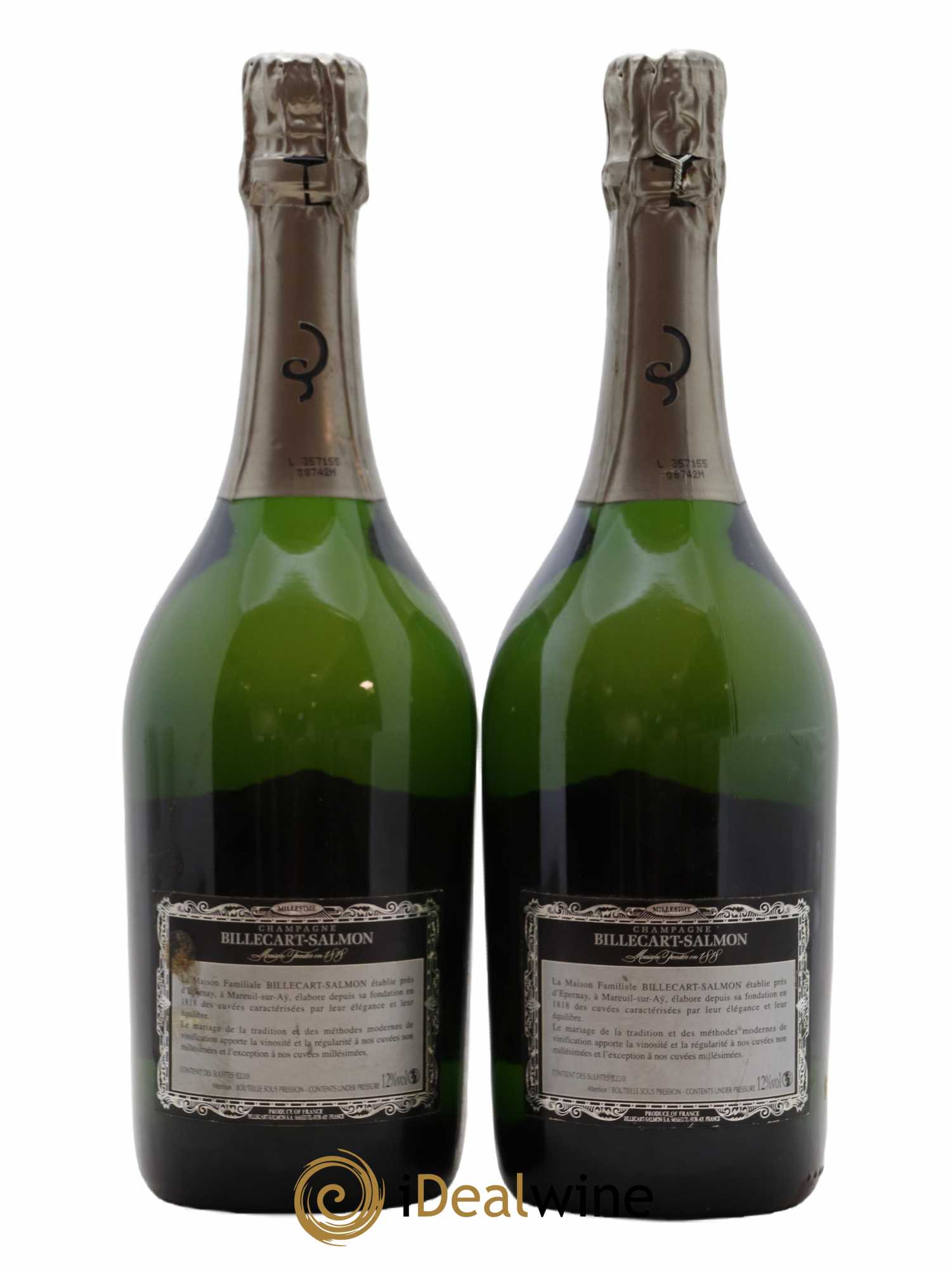 Brut Nicolas François Billecart Billecart-Salmon 2000 - Lot de 2 bouteilles - 1