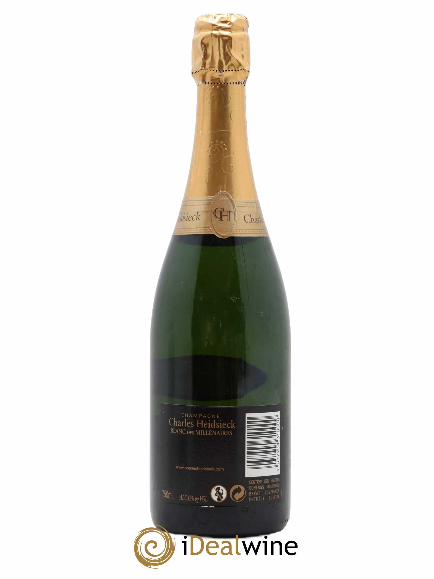 Blanc de Blancs Blanc des Millénaires Brut Charles Heidsieck 1995 - Lot de 1 bouteille - 1