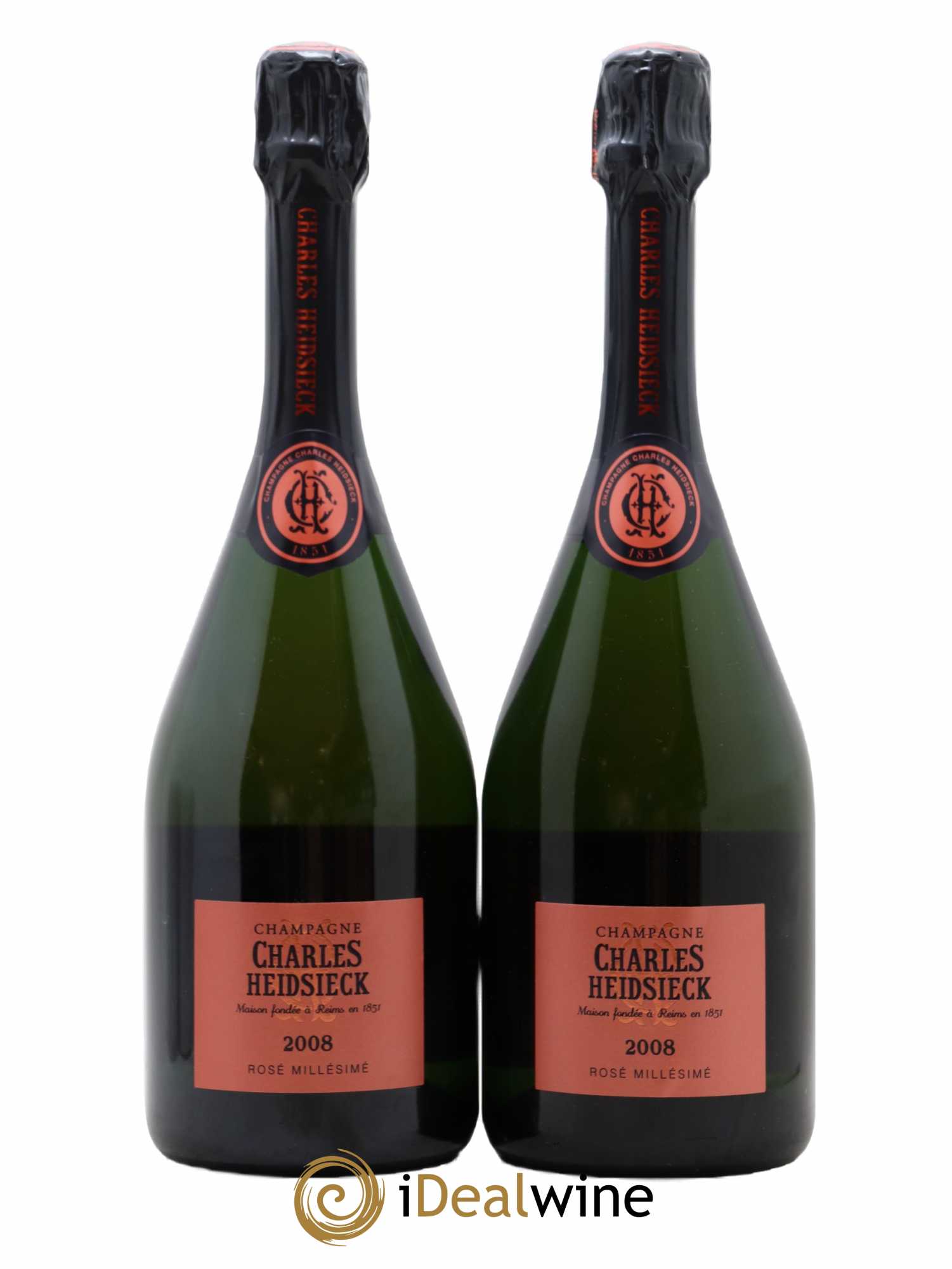 Millésimé Brut Charles Heidsieck 2008 - Lot de 2 bouteilles - 0