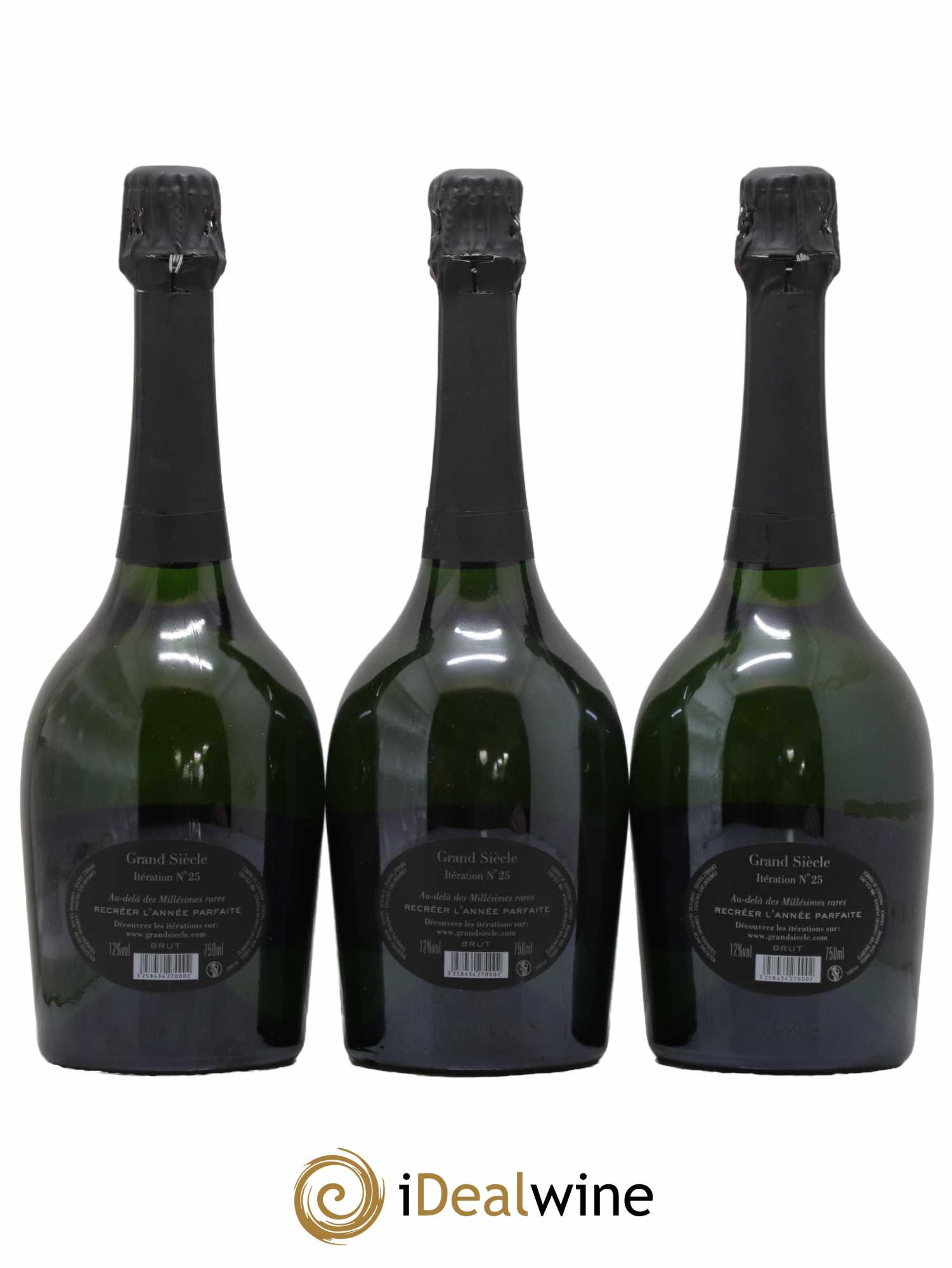 Grand Siècle Itération 25 Laurent Perrier - Lot de 3 bouteilles - 1