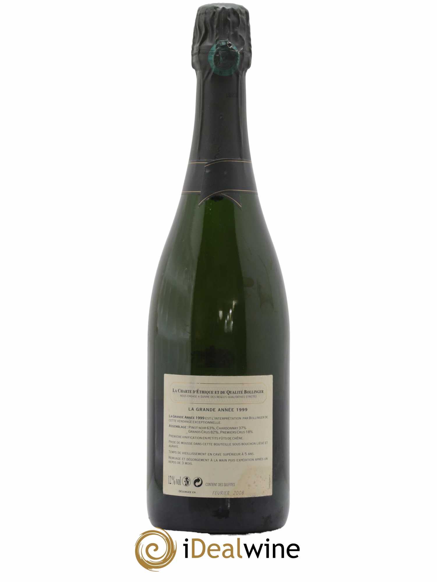 Grande Année Brut Bollinger 1999 - Posten von 1 Flasche - 1