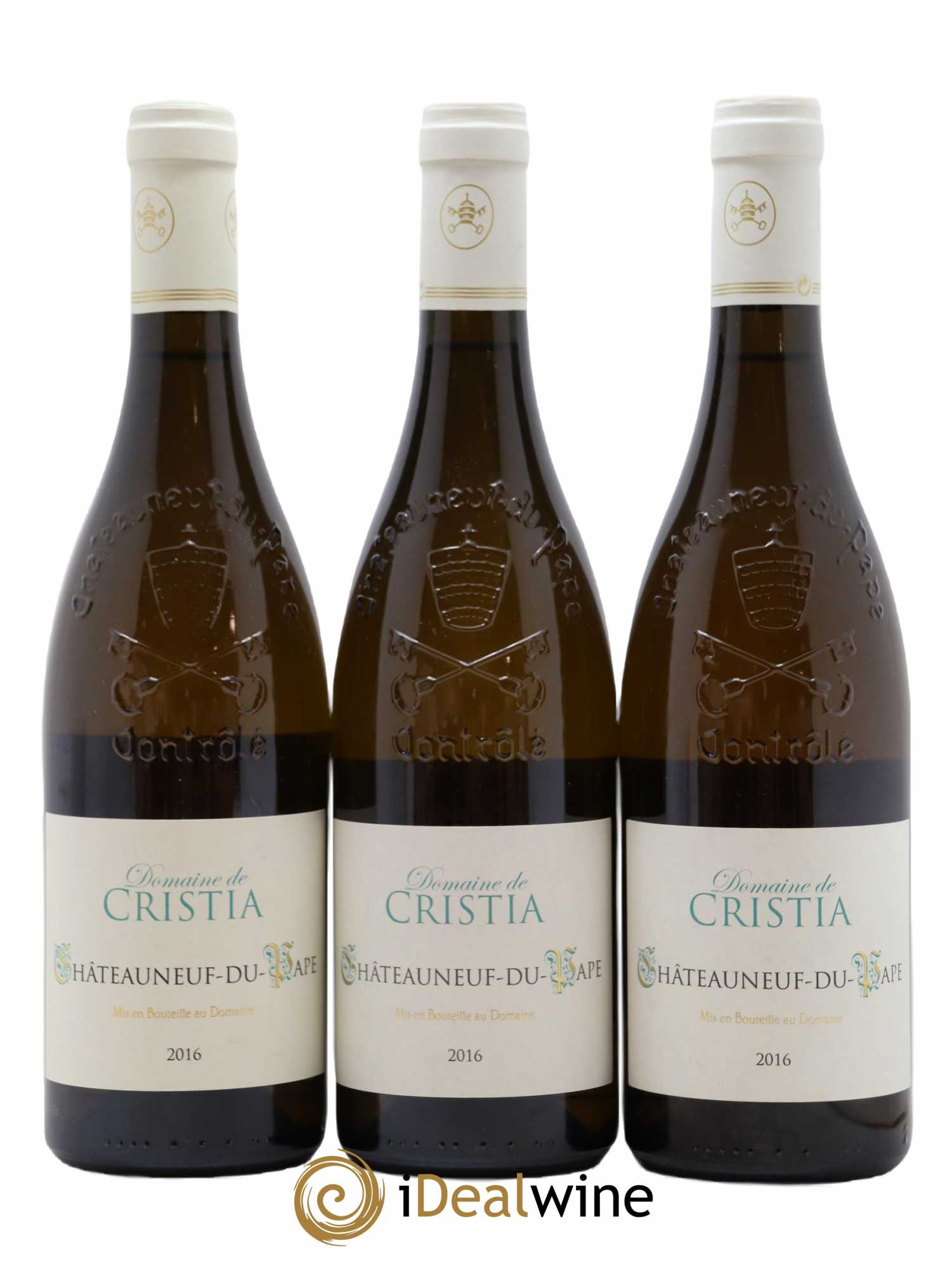 Châteauneuf-du-Pape Domaine de Cristia 2016 - Lot de 3 bouteilles - 0