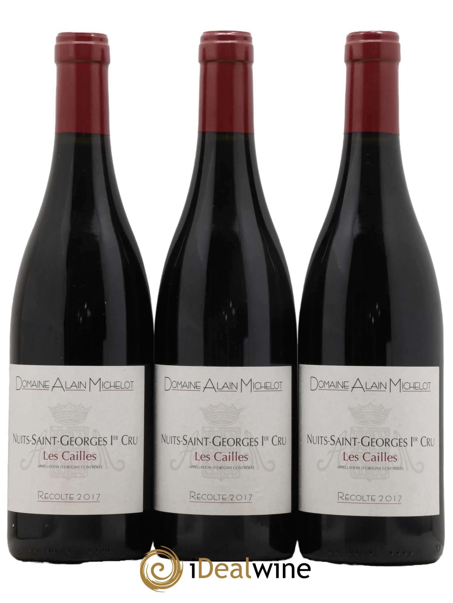Nuits-Saint-Georges 1er Cru Les Cailles Alain Michelot 2017 - Lot de 3 bouteilles - 0