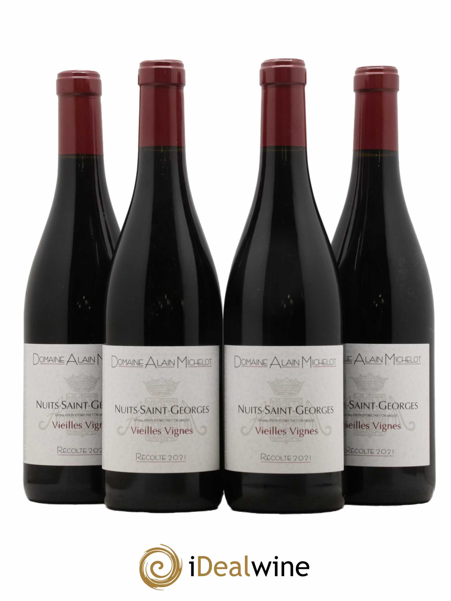 Nuits-Saint-Georges 1er Cru Vieilles Vignes Alain Michelot 2021 - Lot de 4 bouteilles - 0