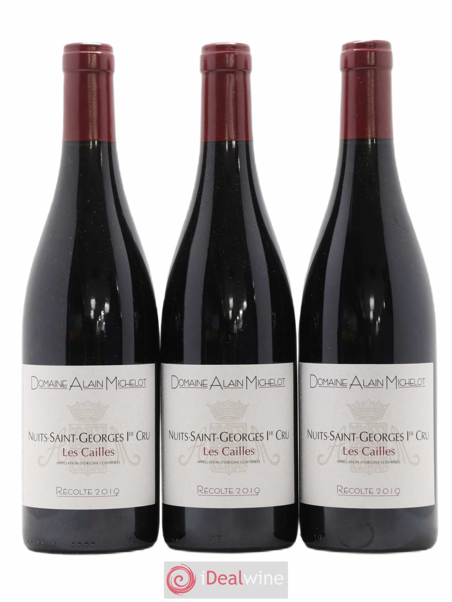 Nuits-Saint-Georges 1er Cru Les Cailles Domaine Alain Michelot 2019 - Posten von 3 Flaschen - 0