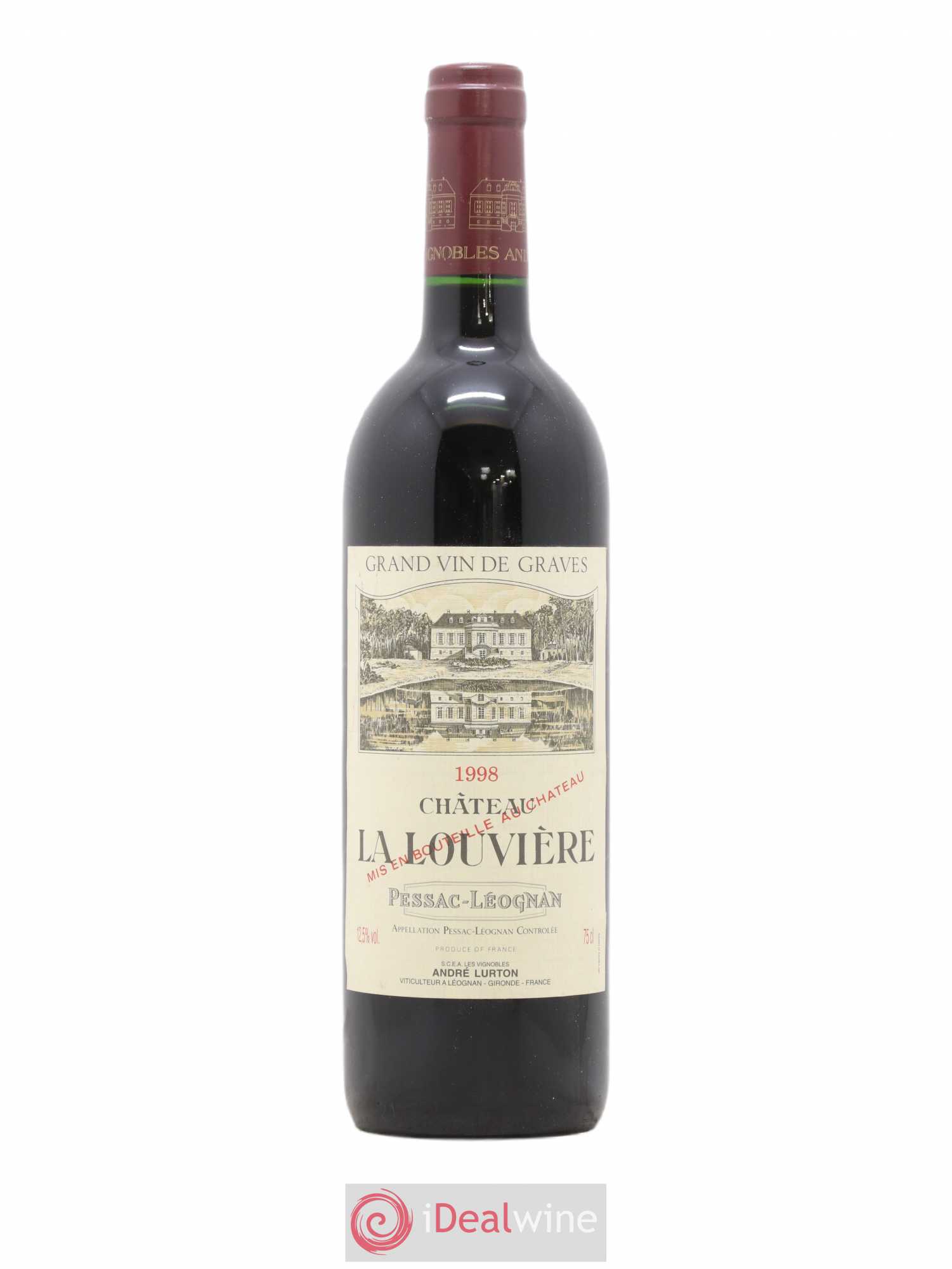 Château la Louvière 1998 - Lot de 1 bouteille - 0