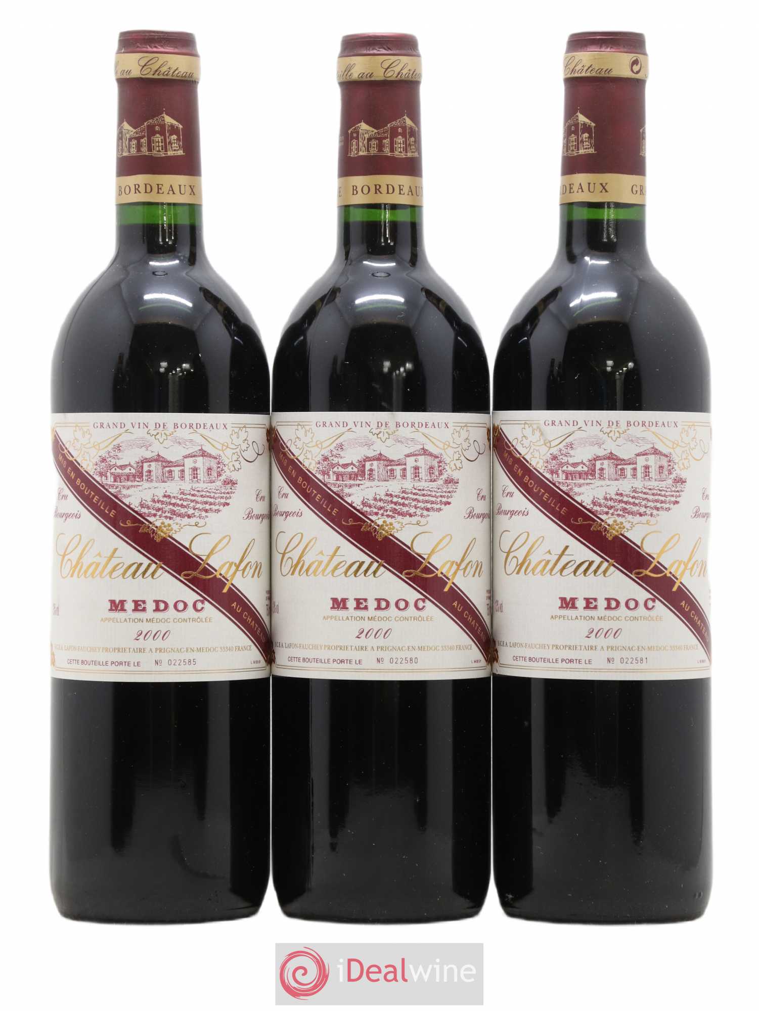 Listrac-Médoc Château Lafon 2000 - Lot de 6 bouteilles - 1