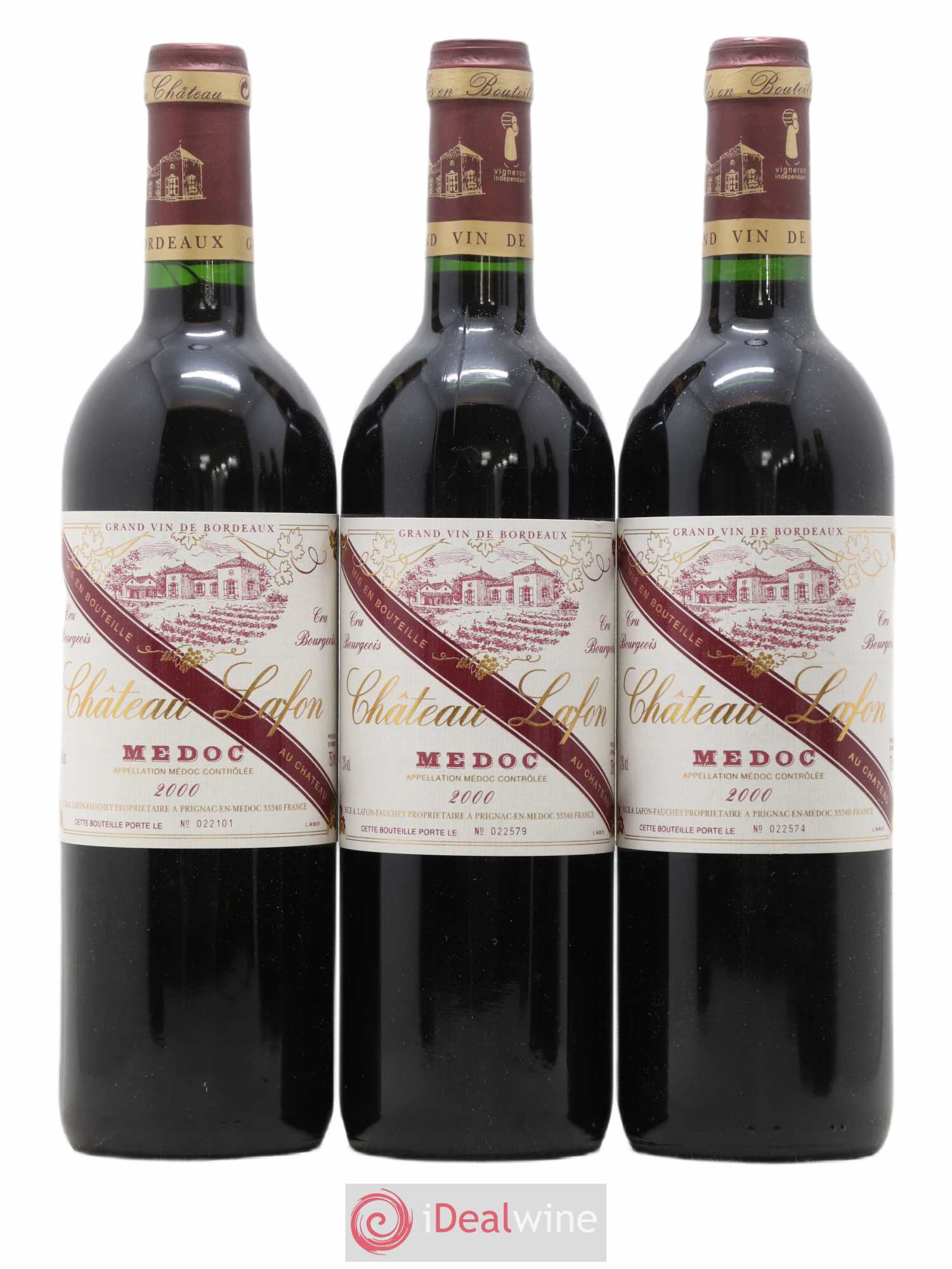 Listrac-Médoc Château Lafon 2000 - Lot de 6 bouteilles - 2