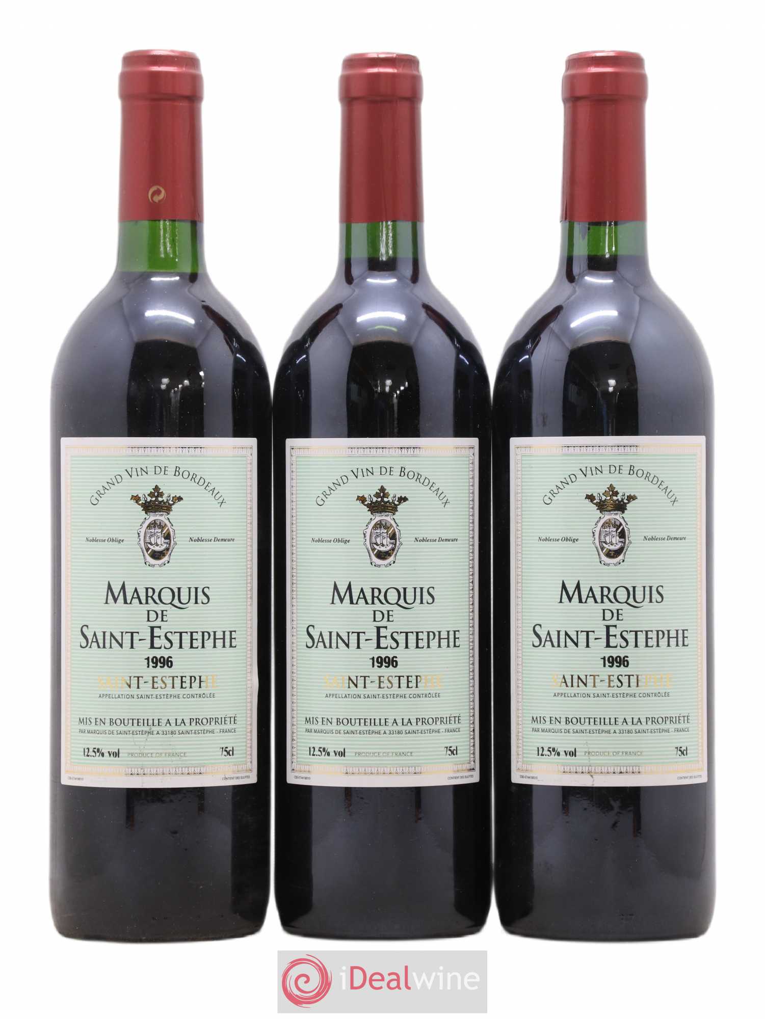 Marquis de Saint Estèphe 1996 - Lot de 12 bouteilles - 2
