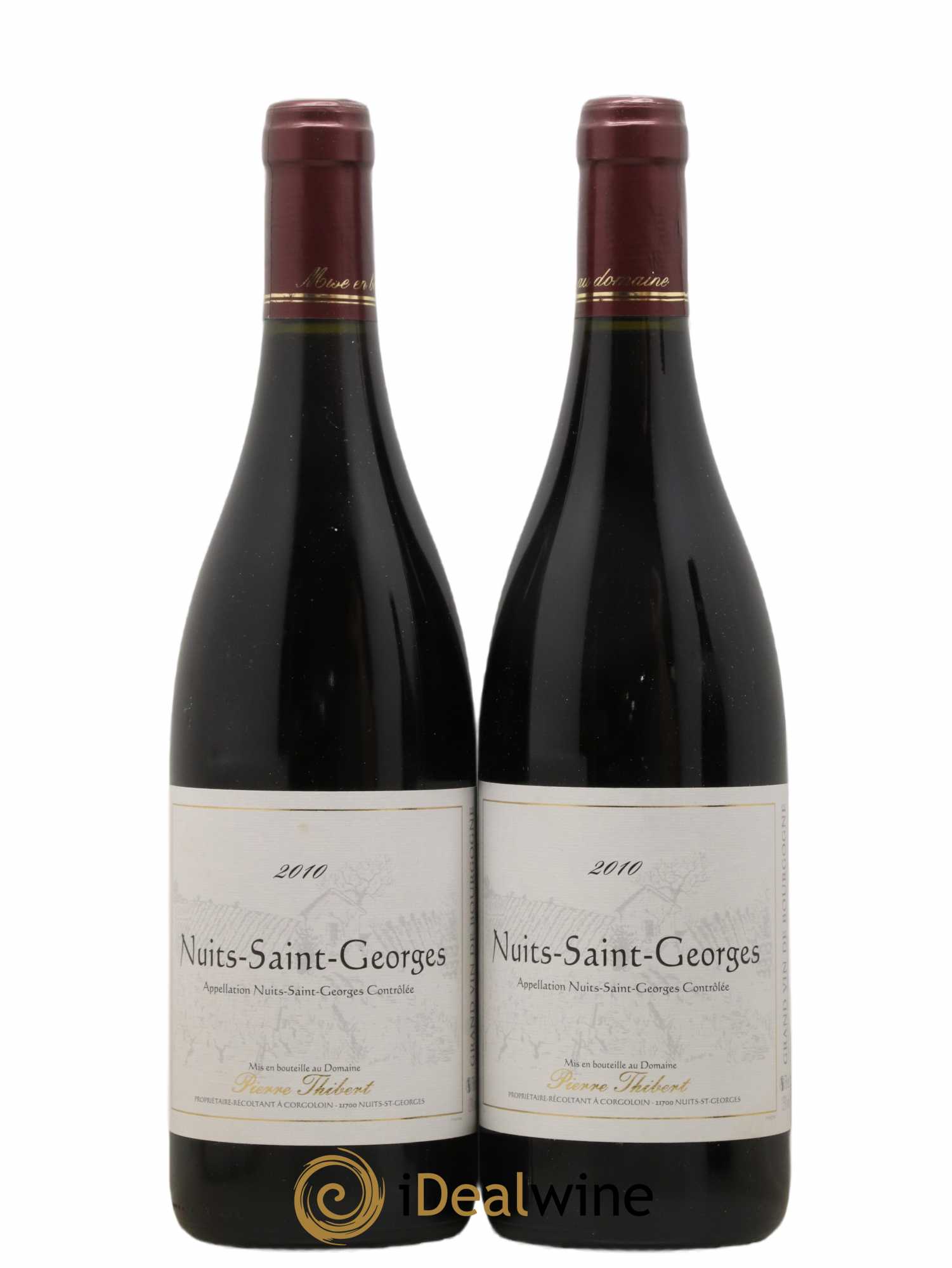 Nuits-Saint-Georges Pierre Thibert 2010 - Lot de 2 bouteilles - 0
