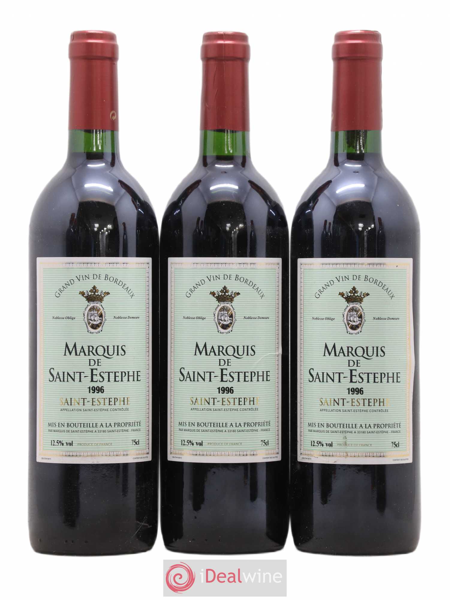 Marquis de Saint Estèphe 1996 - Lot de 6 bouteilles - 1