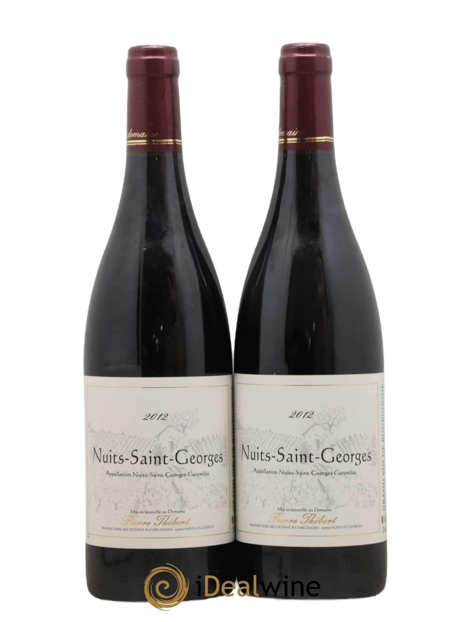 Nuits-Saint-Georges Pierre Thibert 2012 - Lot de 2 bouteilles - 0