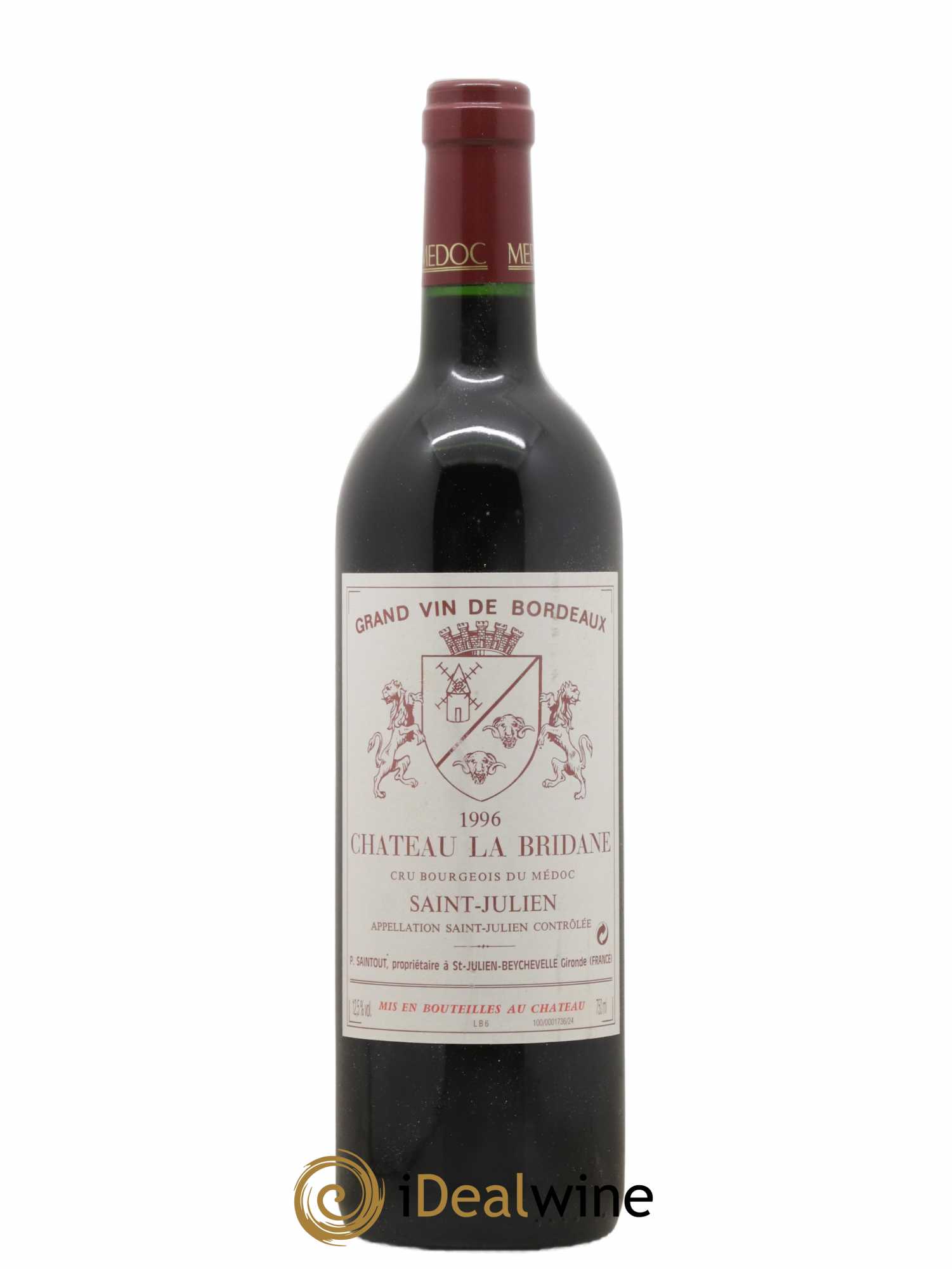 Château la Bridane Cru Bourgeois 1996 - Lot de 1 bouteille - 0